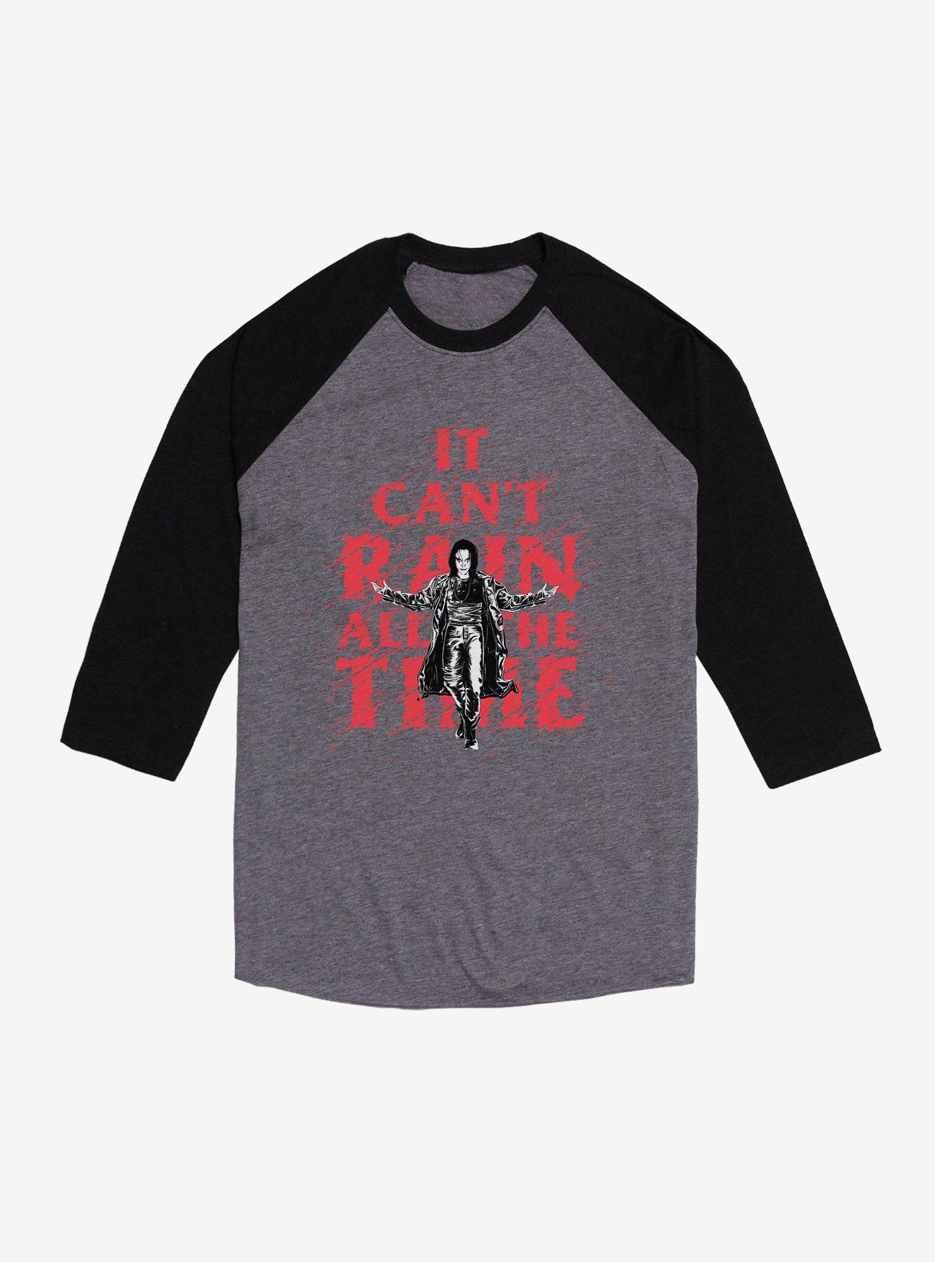 The Crow It Can't Rain All The Time Raglan T-Shirt, , hi-res