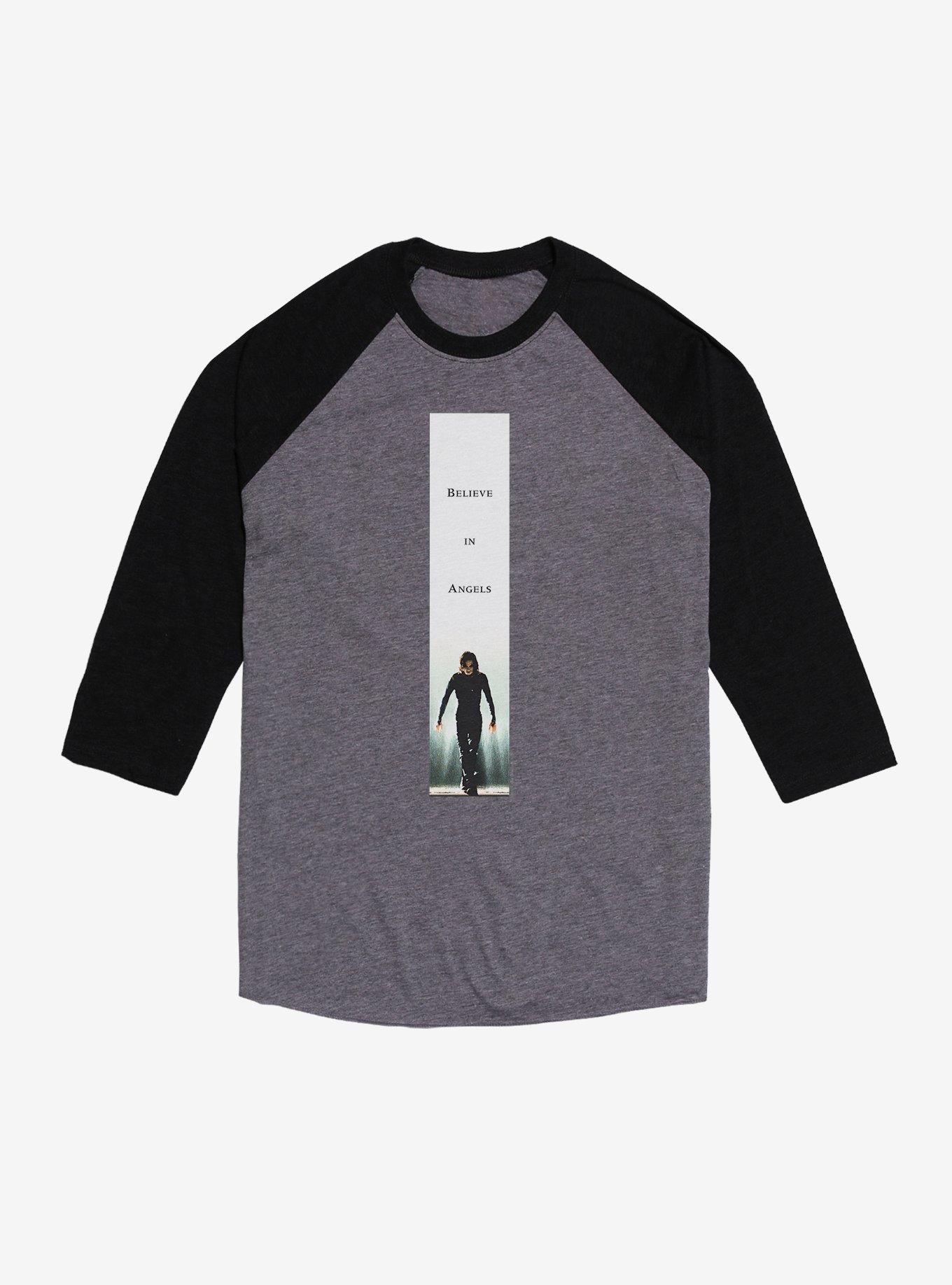 The Crow Believe In Angels Raglan T-Shirt, , hi-res