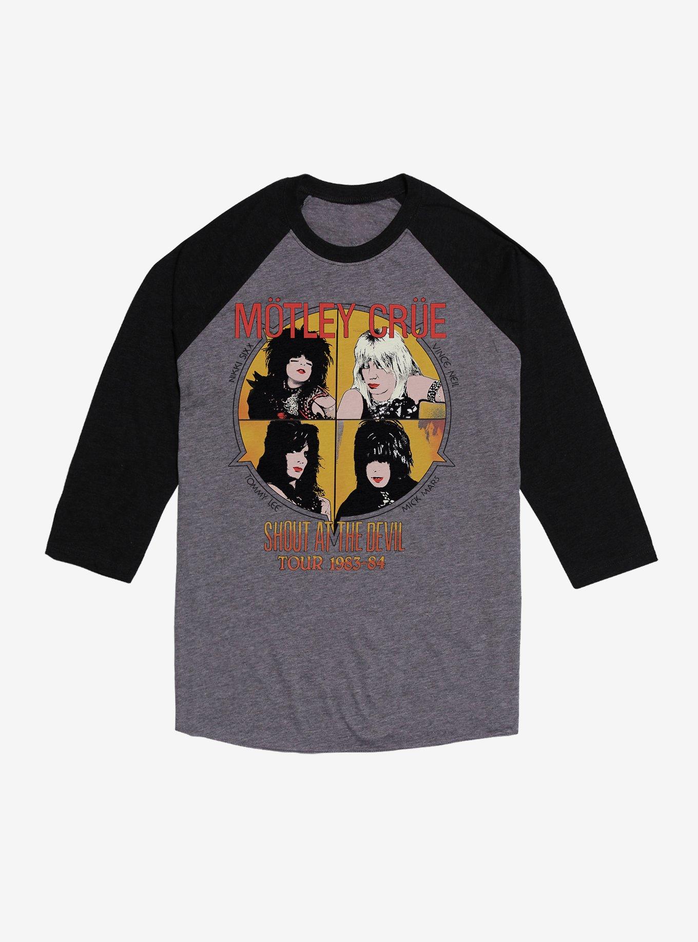 Motley Crue Shout At The Devil Tour 1983-84 Raglan T-Shirt
