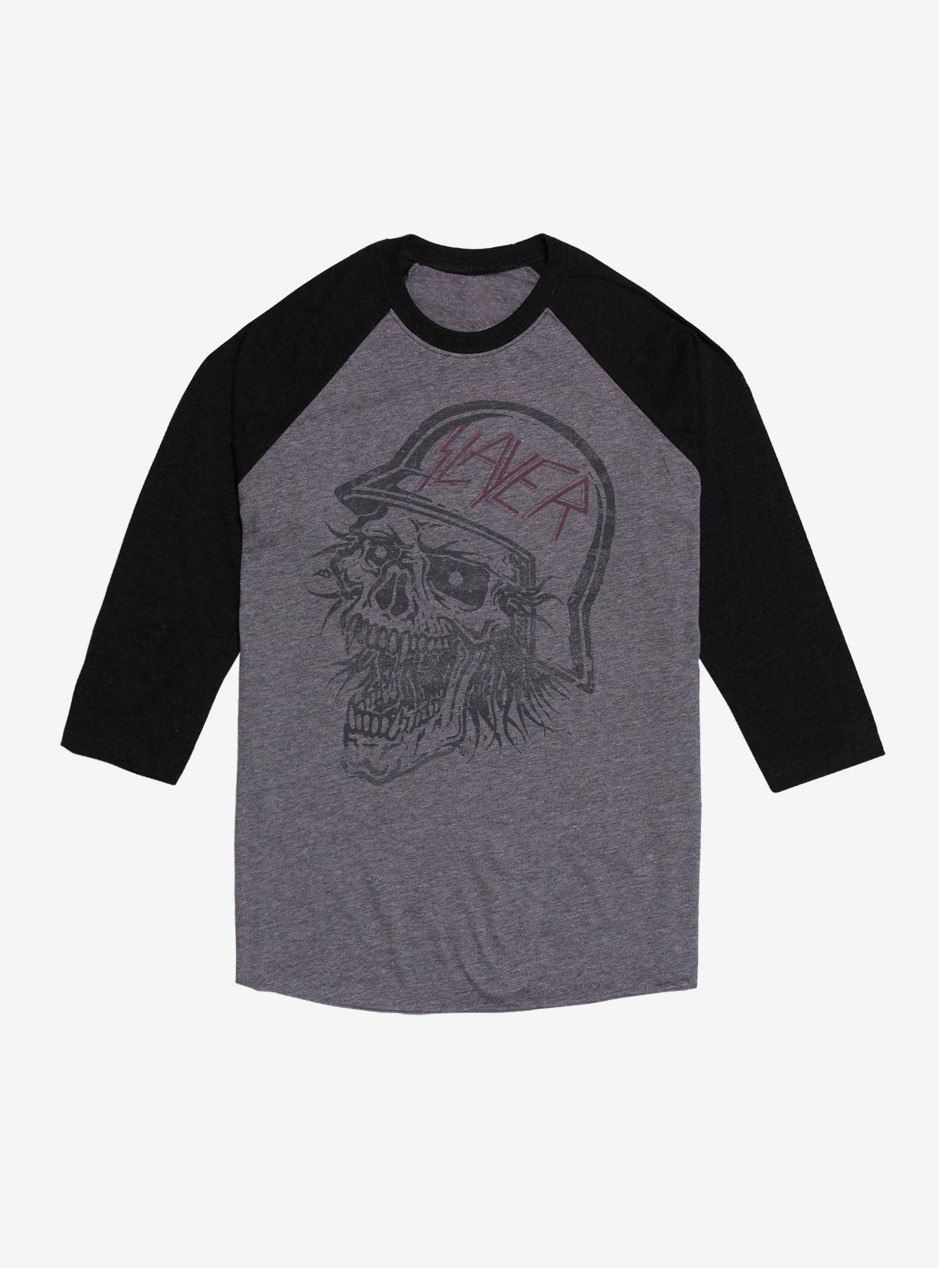 Slayer Biker Skull Raglan T-Shirt