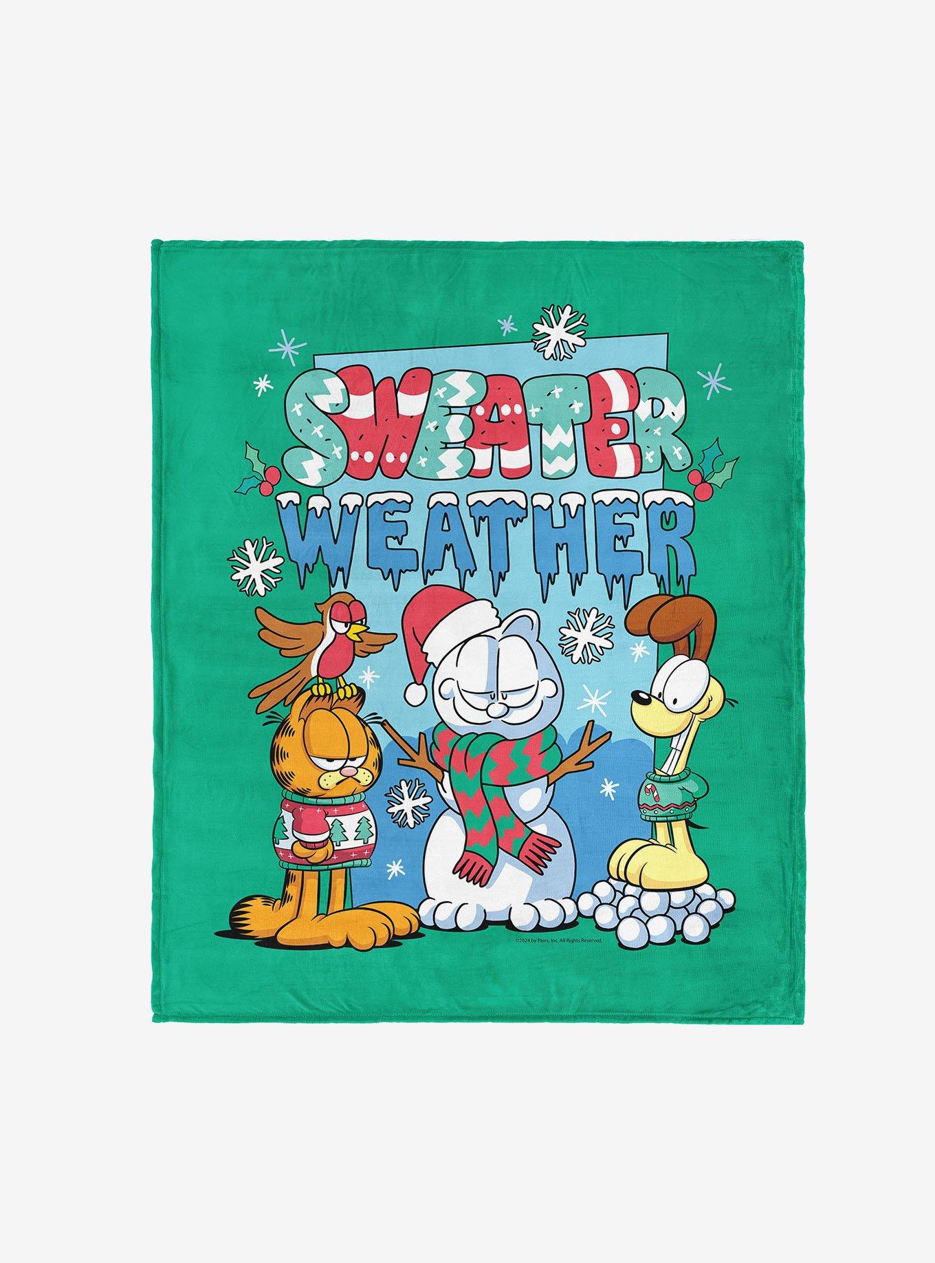 Garfield Sweater Weather 50x60" Silk Touch Throw Blanket, , hi-res