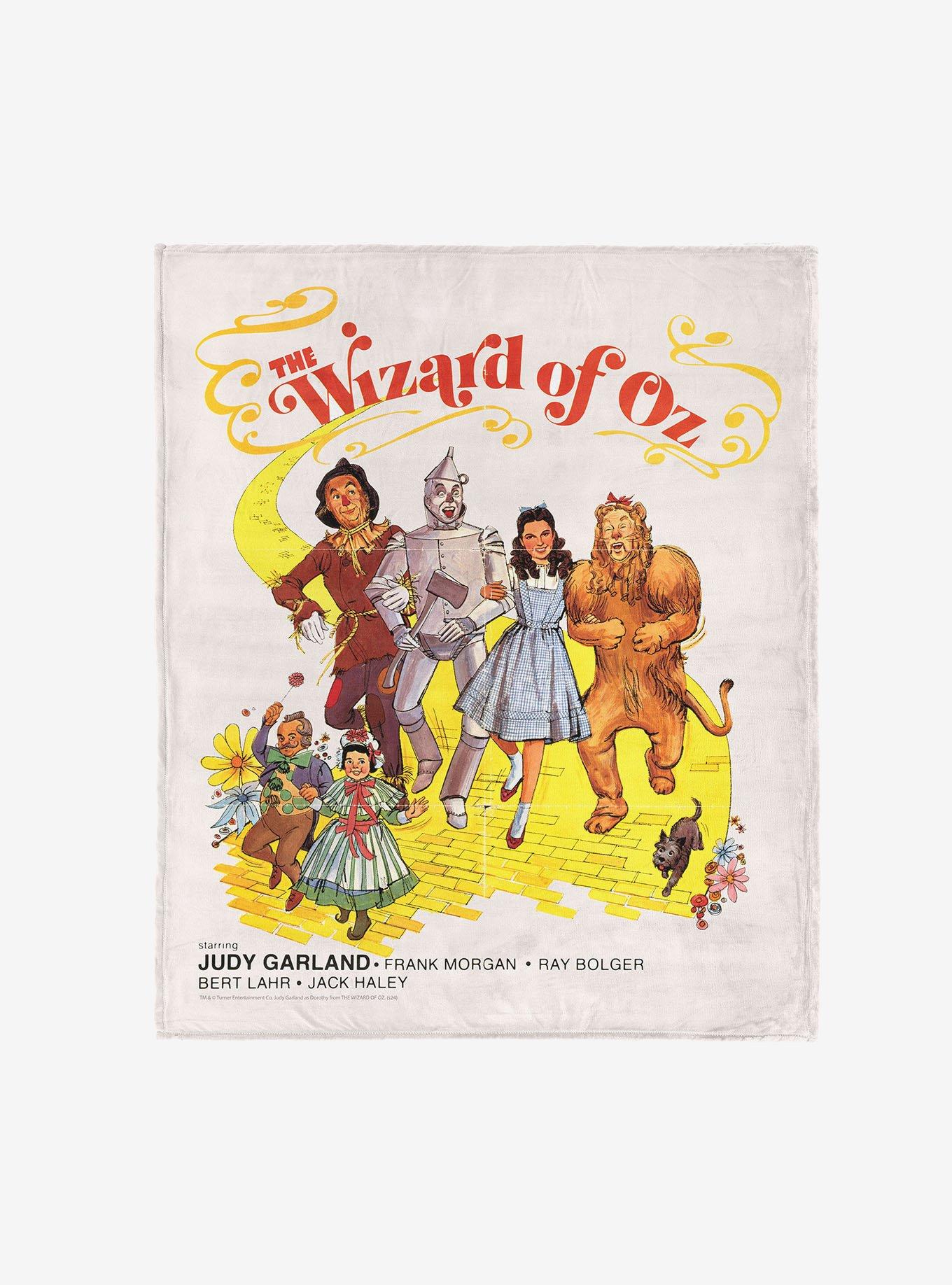 The Wizard of Oz Cast Poster Silk Touch Throw Blanket, , hi-res