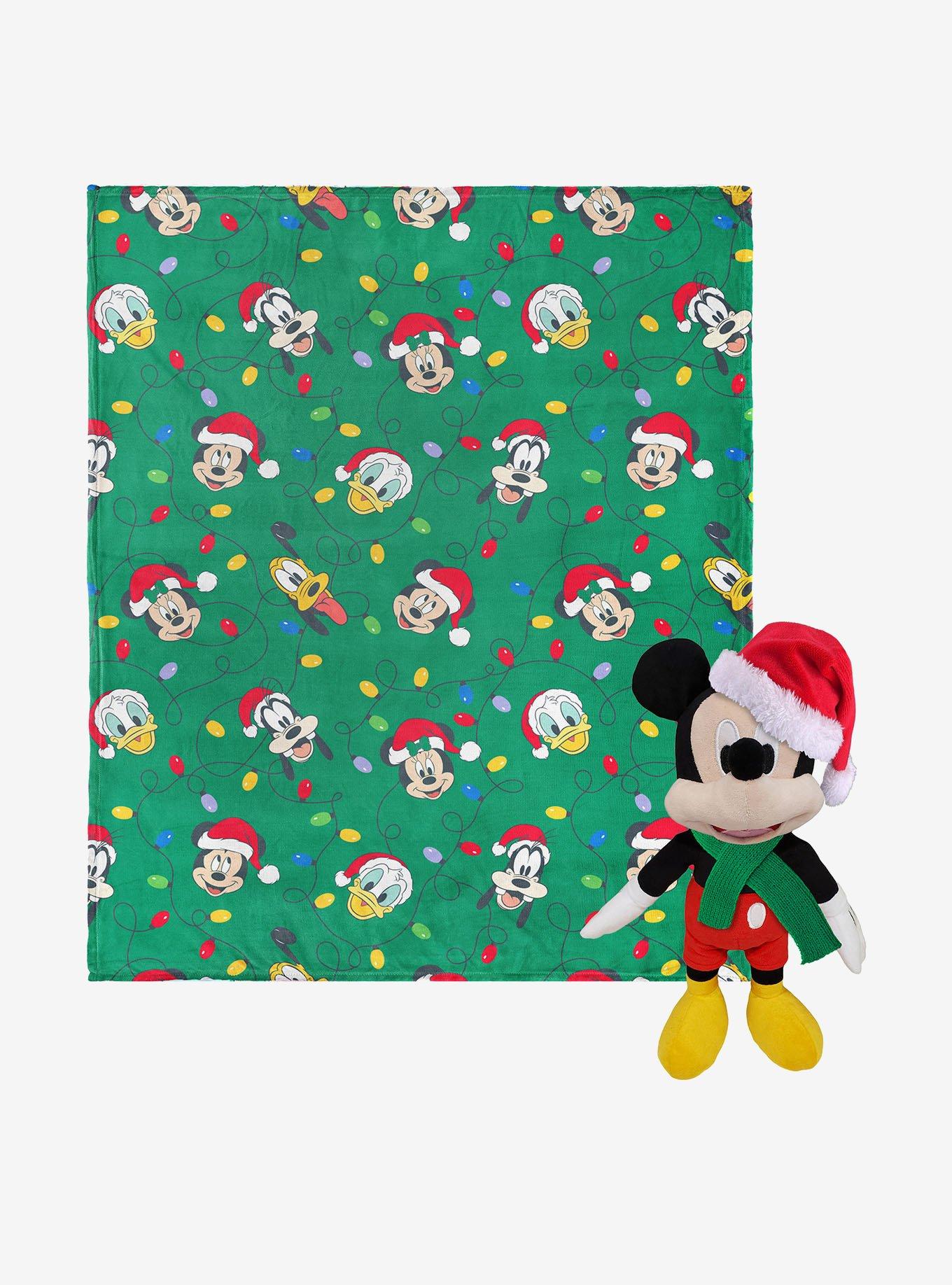 Disney Mickey Mouse Jolly Buddies Hugger Pillow & Throw Blanket Set, , hi-res