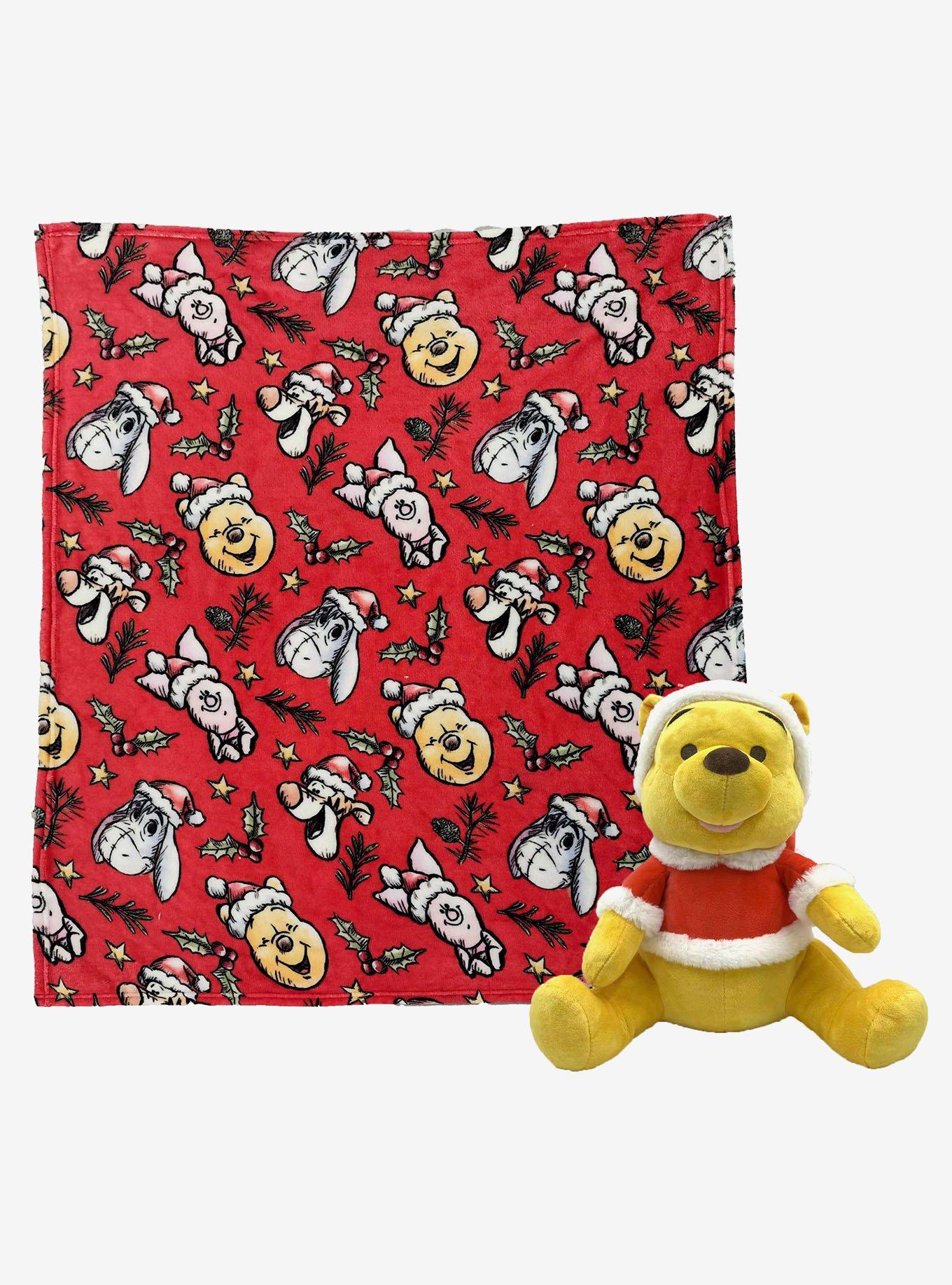 Disney Winnie the Pooh Festive Friends Hugger Pillow & Throw Blanket Set, , hi-res