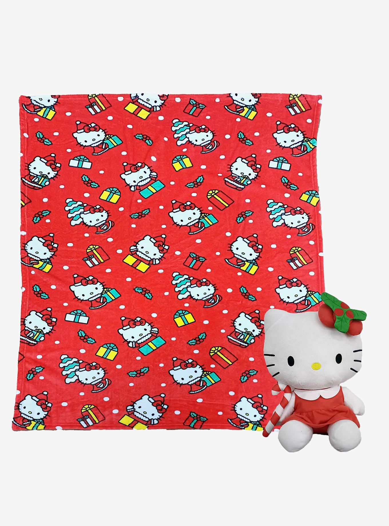 Hello Kitty Gifty Kitty Hugger Pillow & Throw Blanket Set, , hi-res