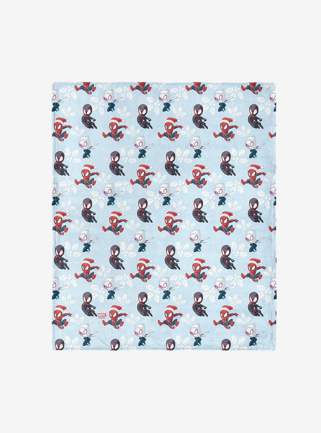 Marvel Spider-Man Winter Spidey 40x50" Silk Touch Throw Blanket, , hi-res