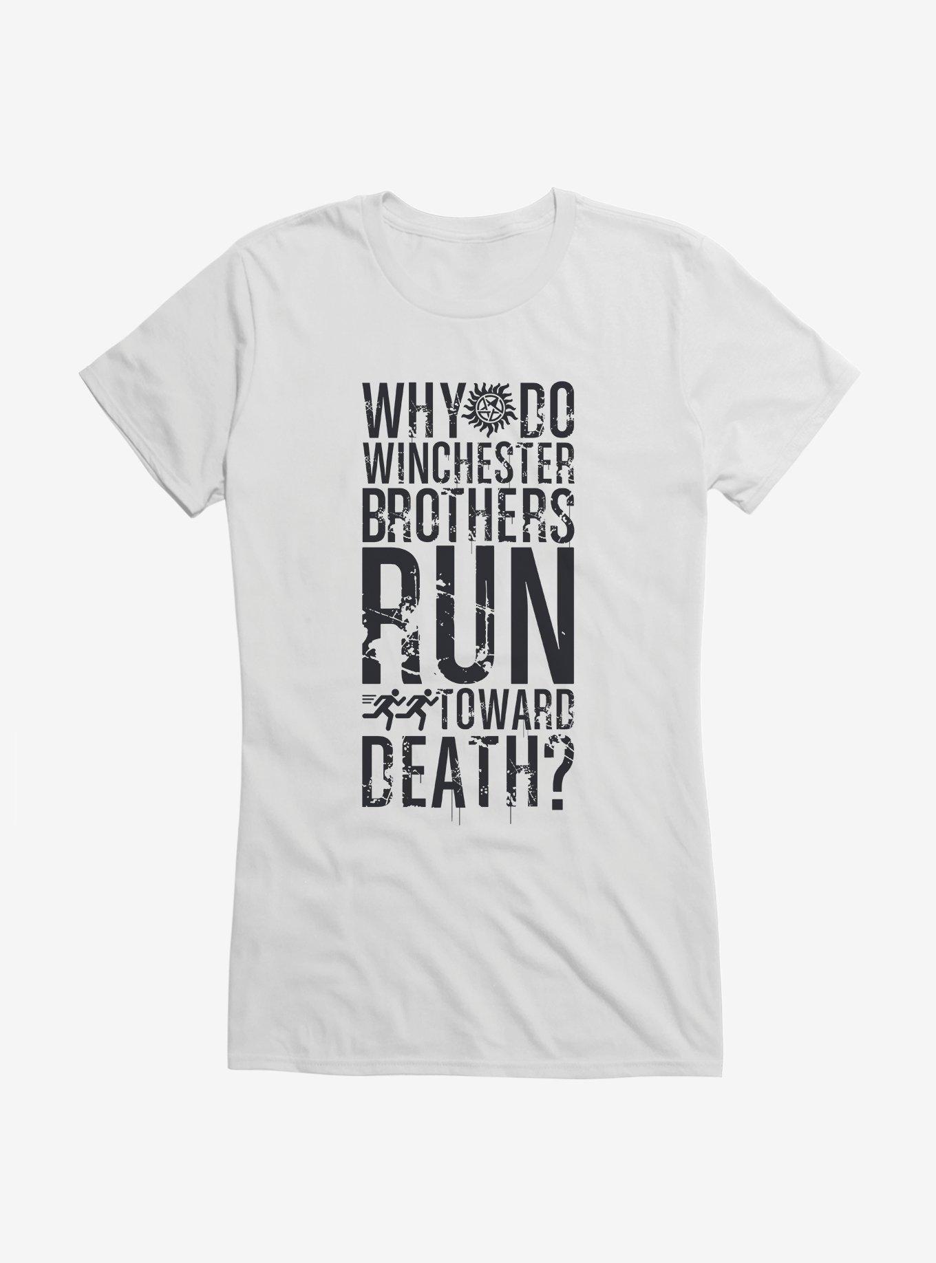 Supernatural Run Toward Death Girls T-Shirt