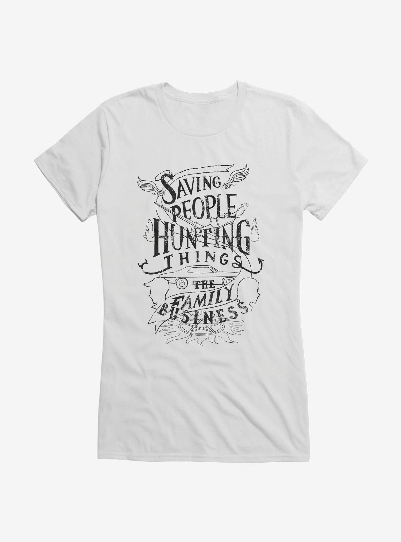 Supernatural The Family Business Motto Girls T-Shirt, , hi-res