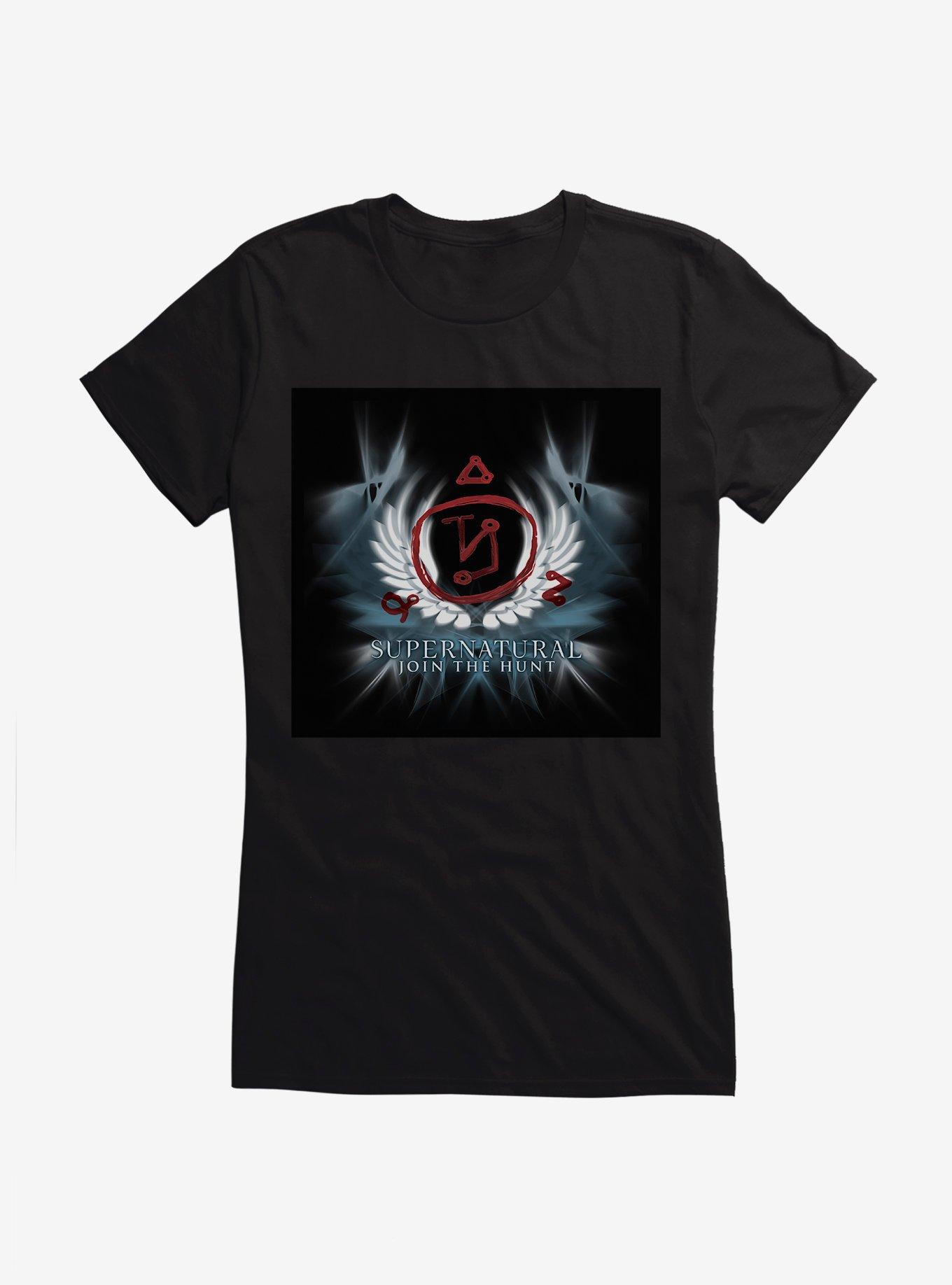 Supernatural Wings Emblem Girls T-Shirt
