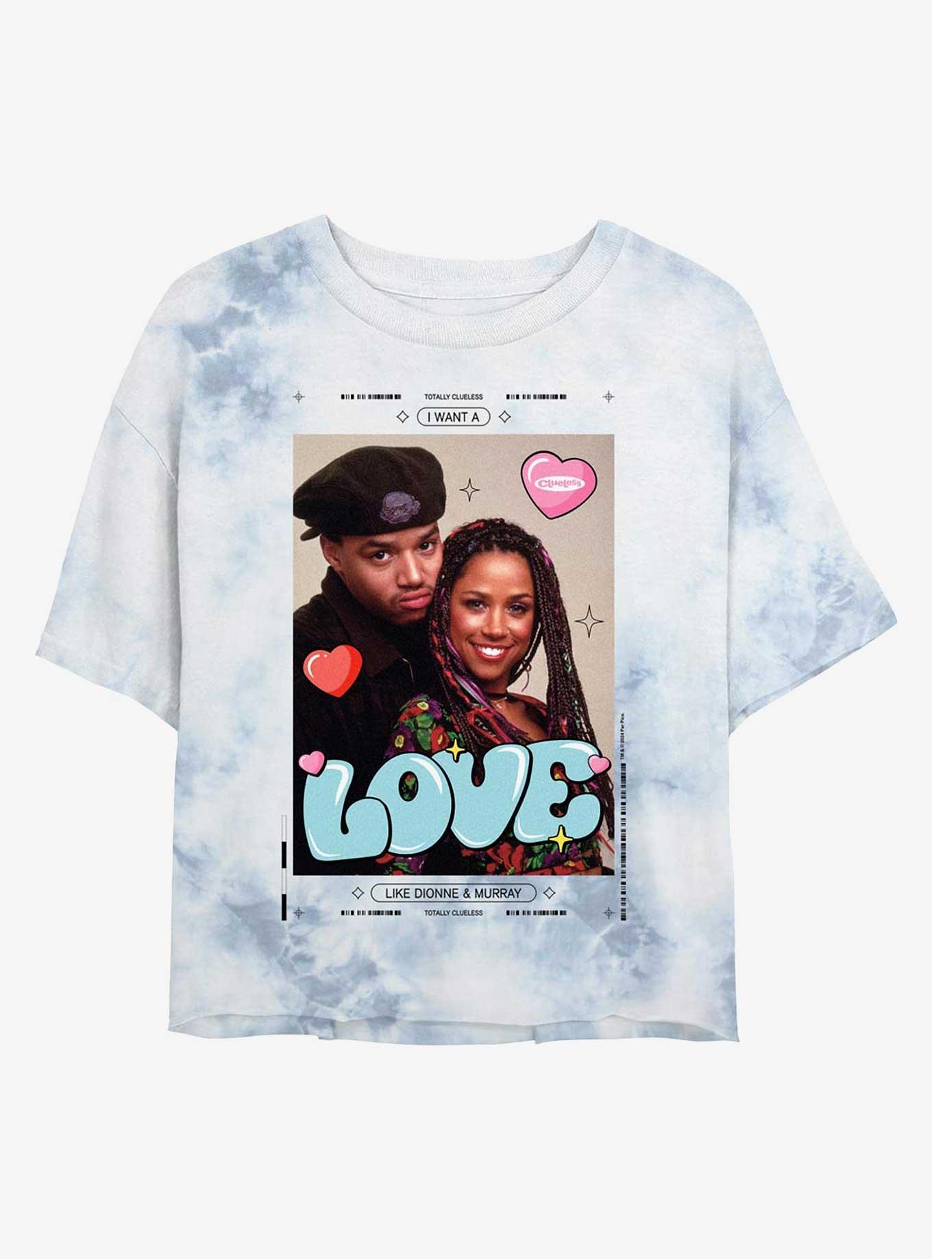 Clueless Love Like Dionne And Murray Girls Tie-Dye Crop T-Shirt, , hi-res