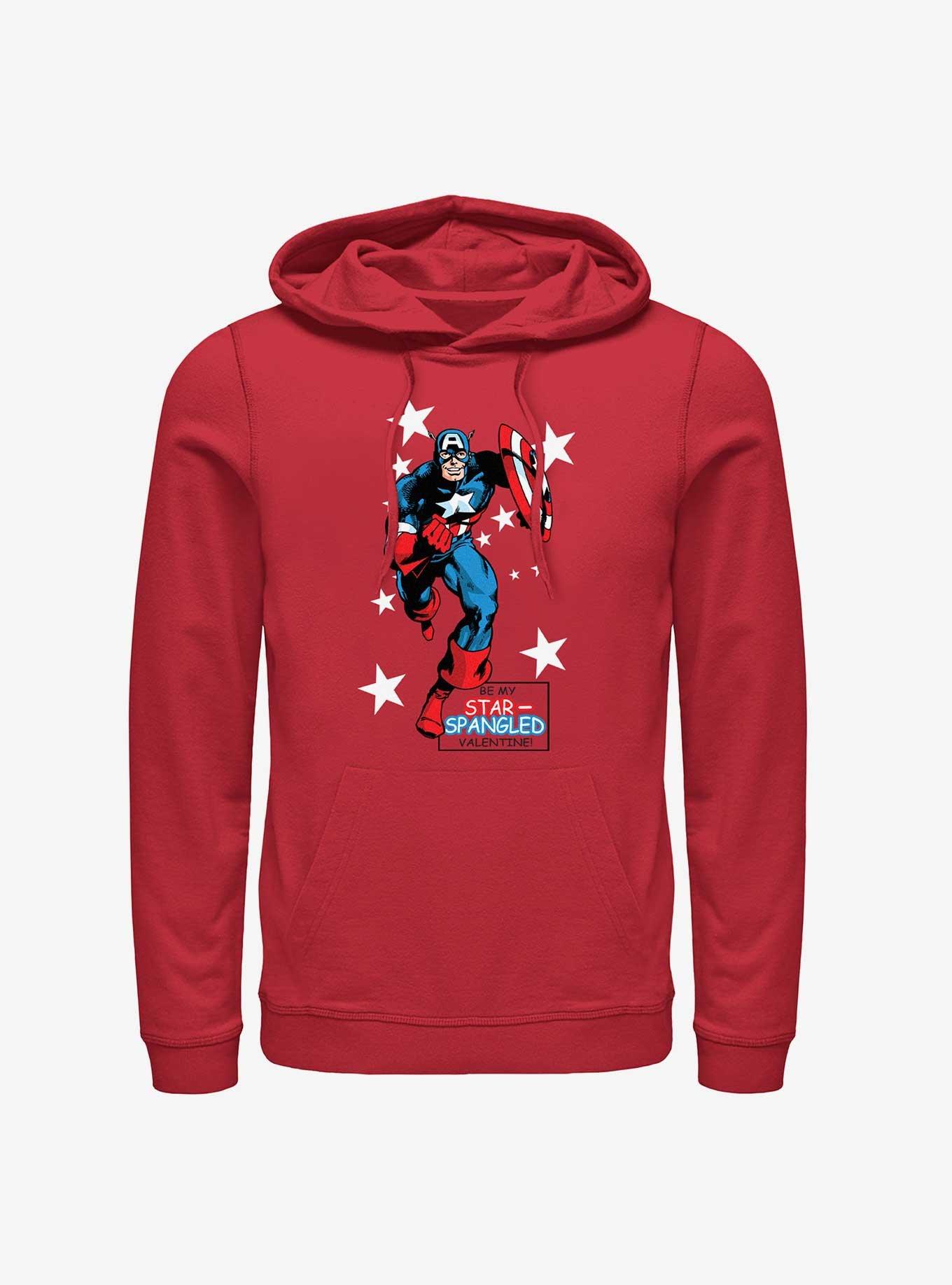 Marvel Captain America Star Spangled Valentine Hoodie, , hi-res