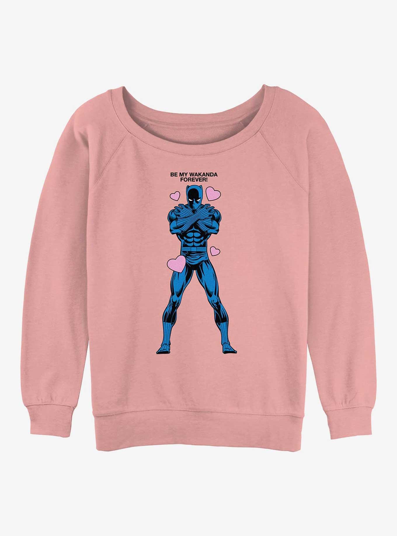 Marvel Black Panther Be My Wakanda Forever Girls Slouchy Sweatshirt, , hi-res