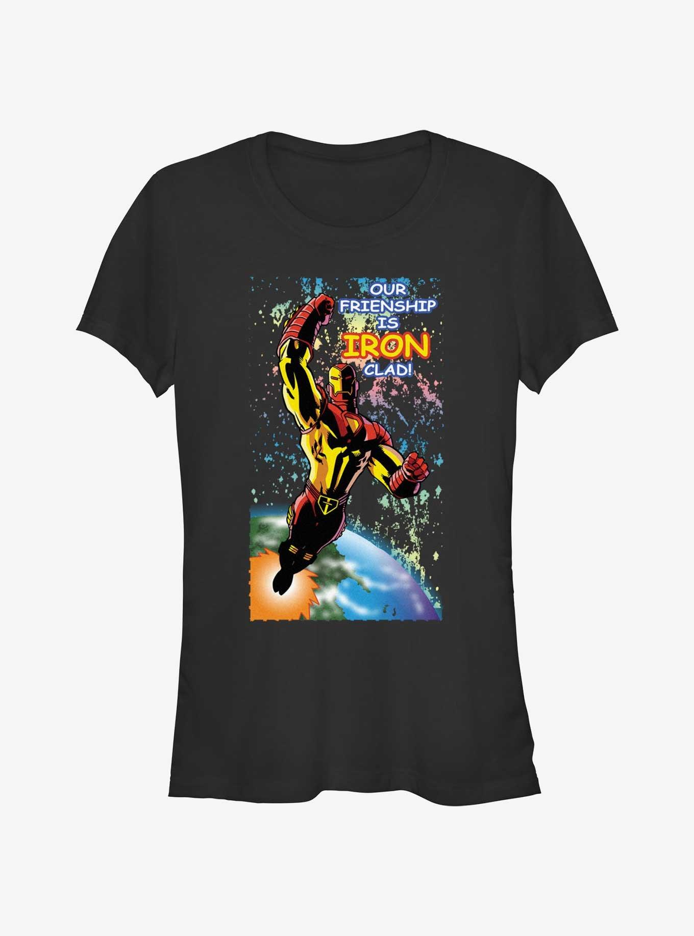 Marvel Iron Man Friendship Is Iron Clad Girls T-Shirt