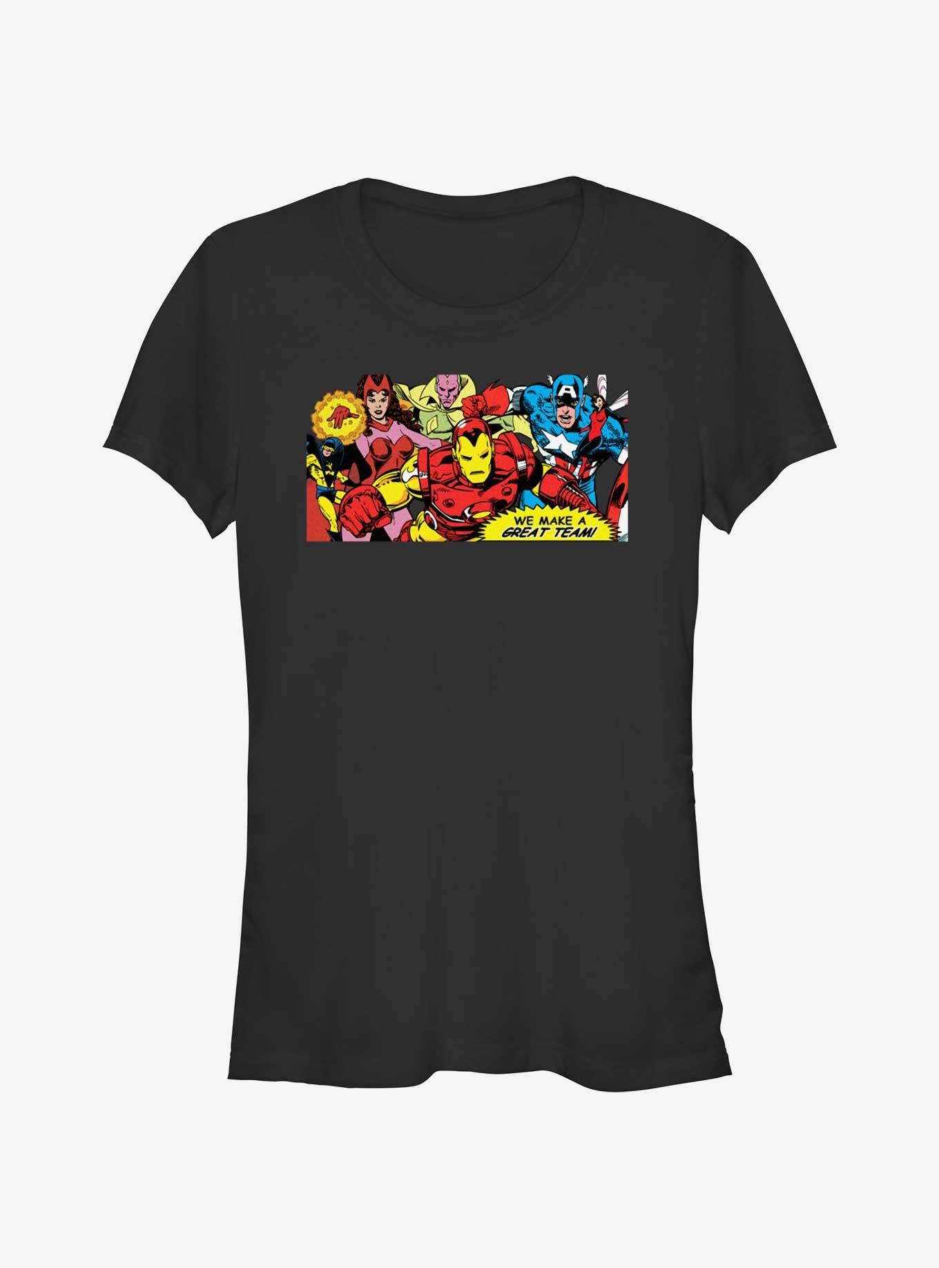 Marvel We Make A Great Team Girls T-Shirt, BLACK, hi-res