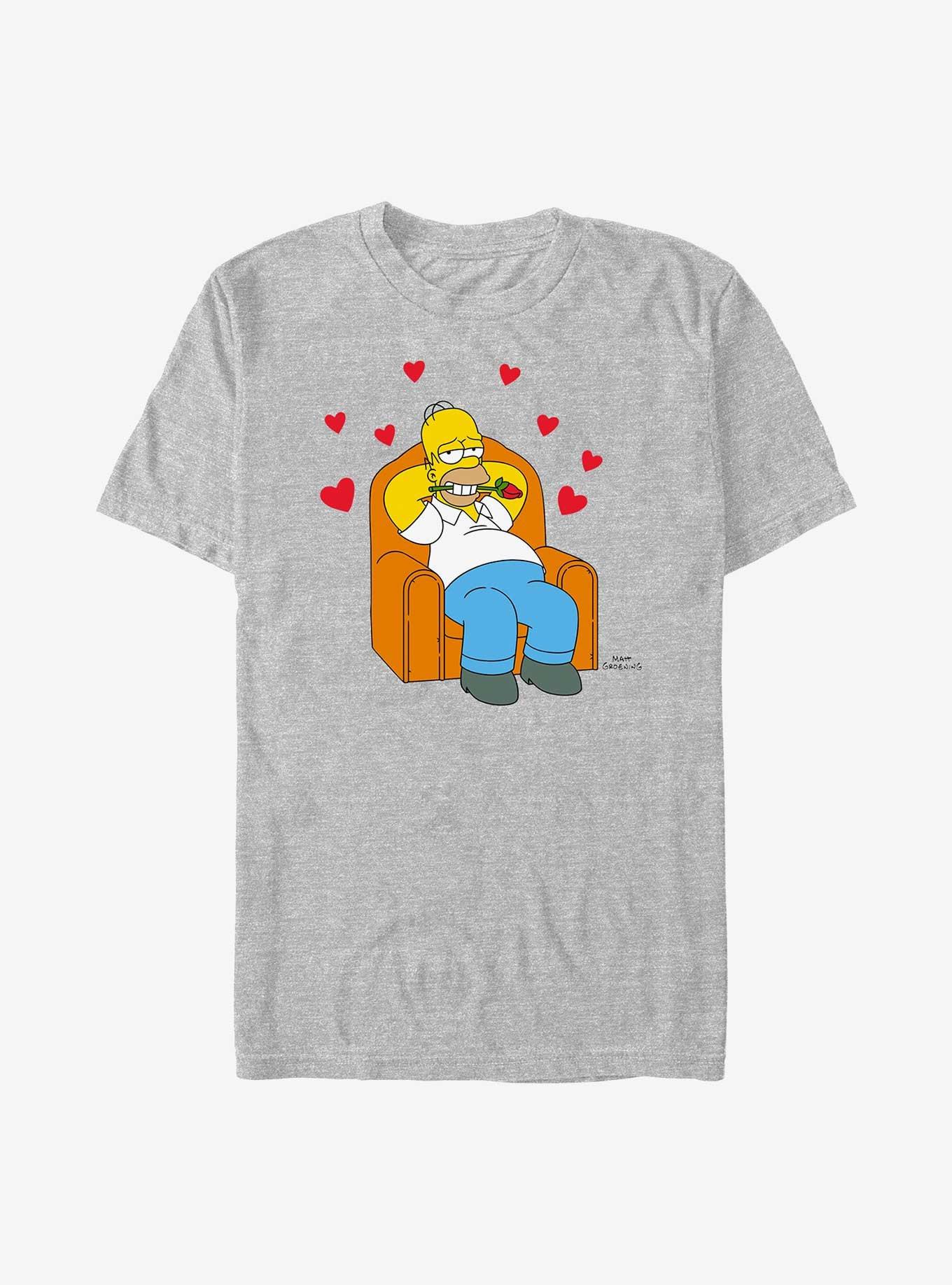 The Simpsons Homer In Love T-Shirt, , hi-res