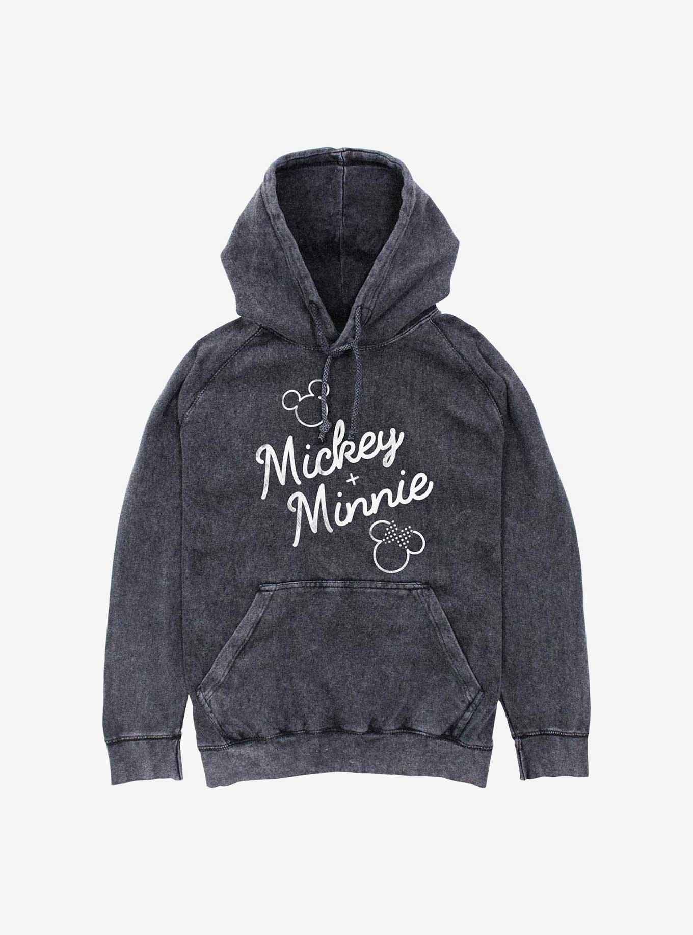 Disney Mickey Mouse And Minnie Mouse Mineral Wash Hoodie, , hi-res