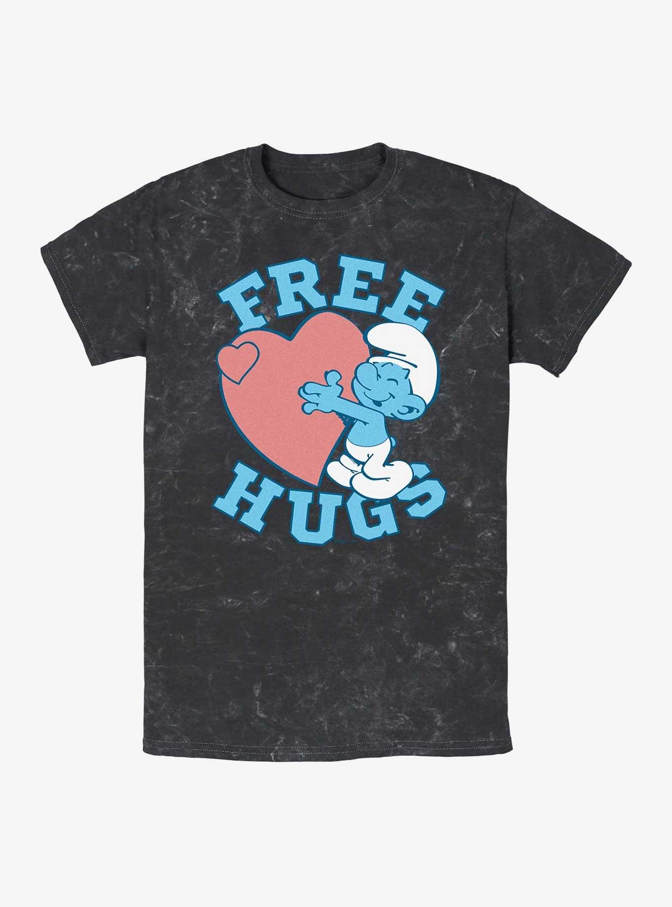 The Smurfs Free Hugs Mineral Wash T-Shirt, , hi-res