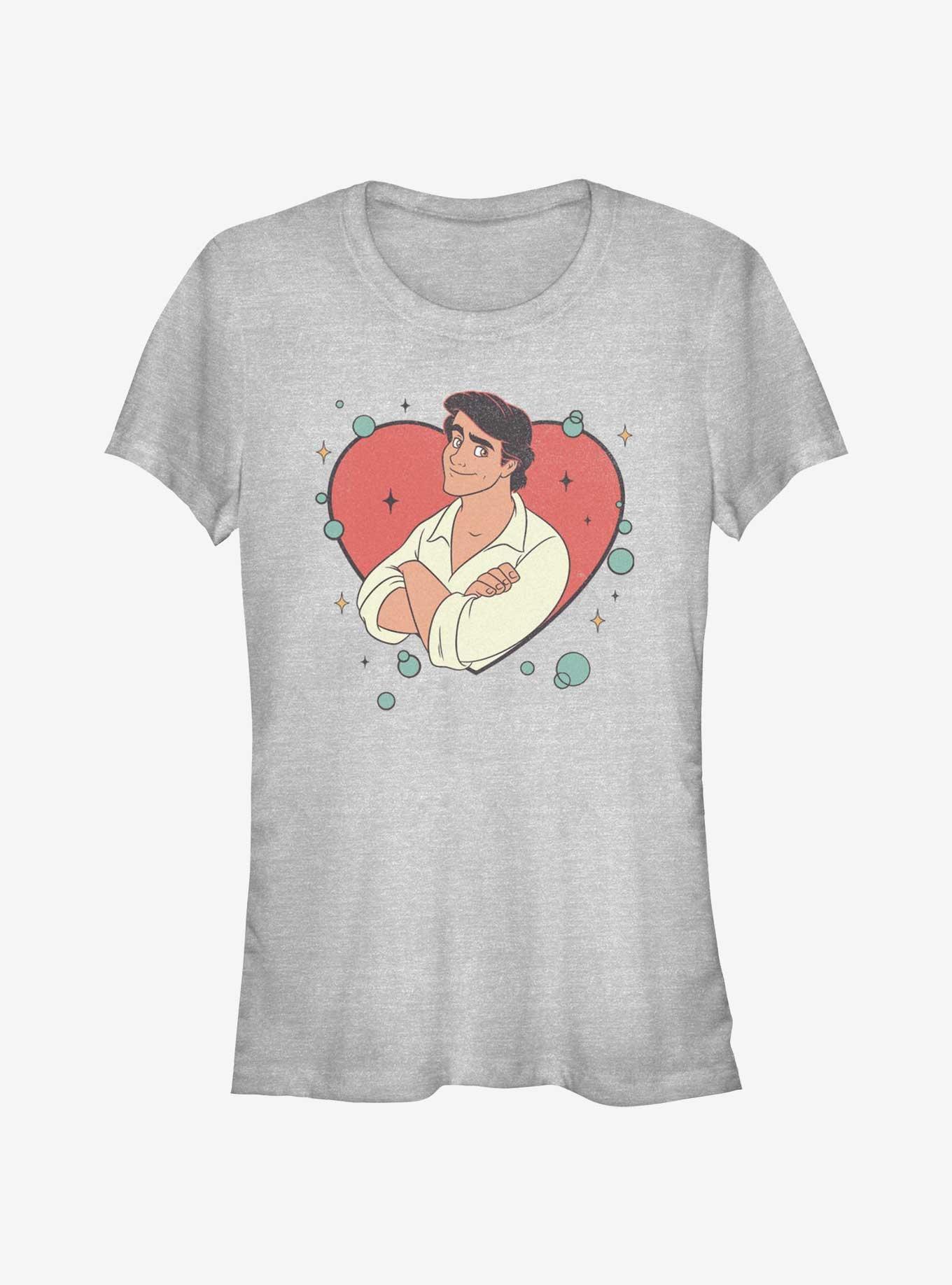 Disney Princesses The Little Mermaid Prince Eric Heart Lock Up Girls T-Shirt, , hi-res