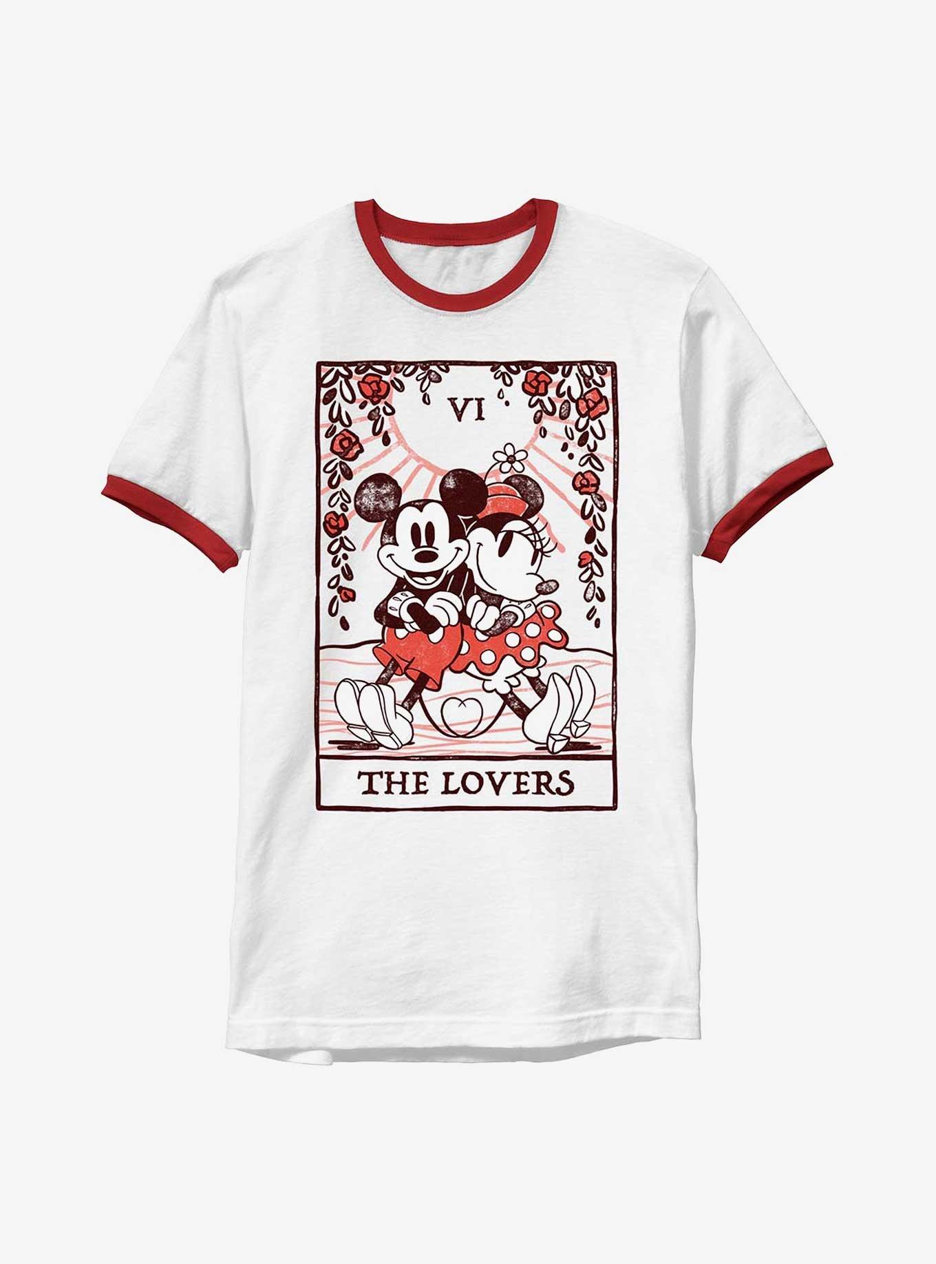 Disney Mickey Mouse & Minnie Mouse The Lovers Ringer T-Shirt, , hi-res