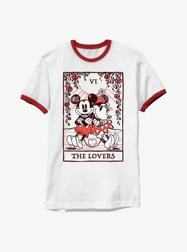 Disney Mickey Mouse & Minnie Mouse The Lovers Ringer T-Shirt - MULTI | Hot  Topic