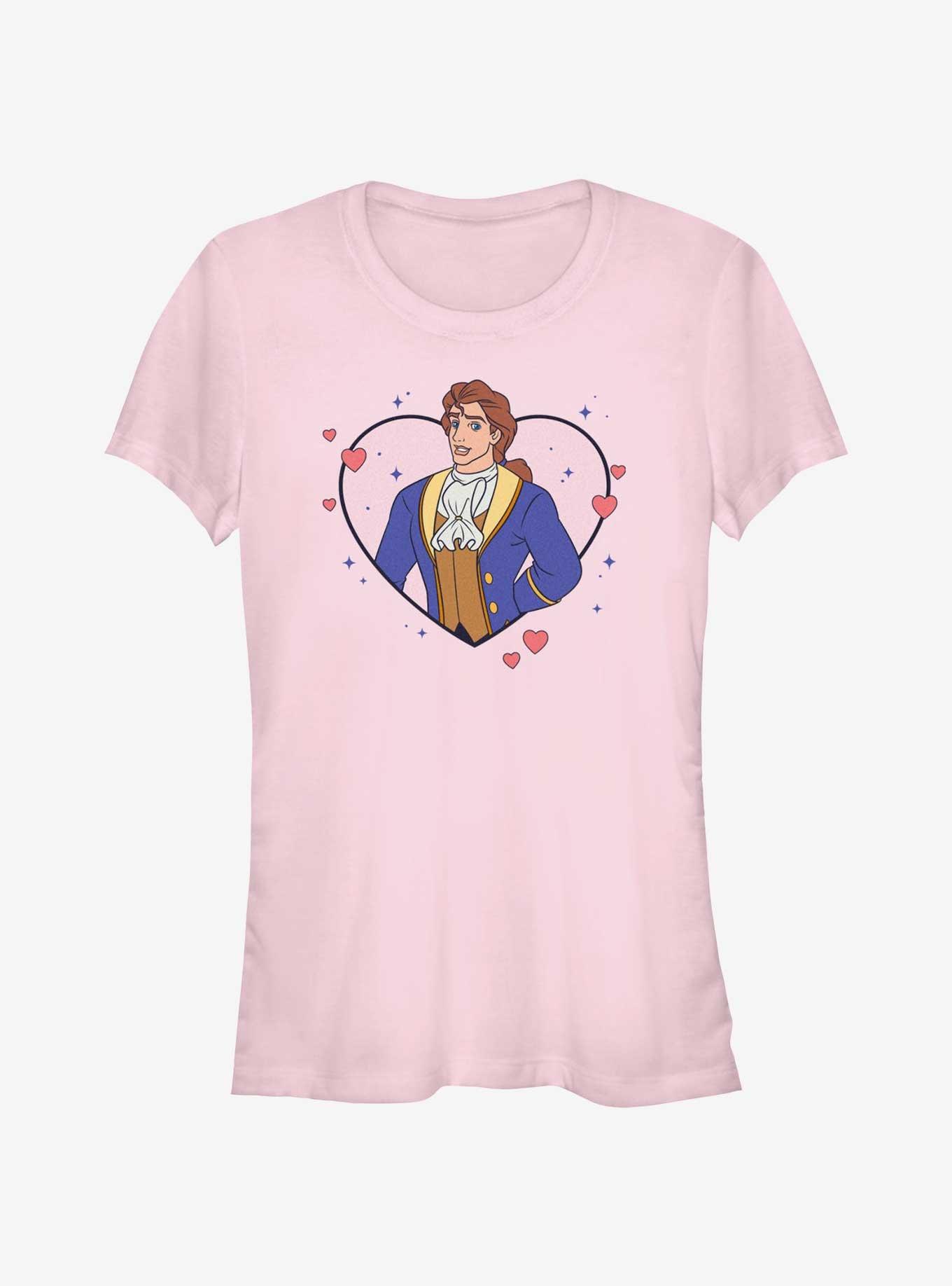 Disney Princesses Prince Adam Heart Lock Up Girls T-Shirt, , hi-res