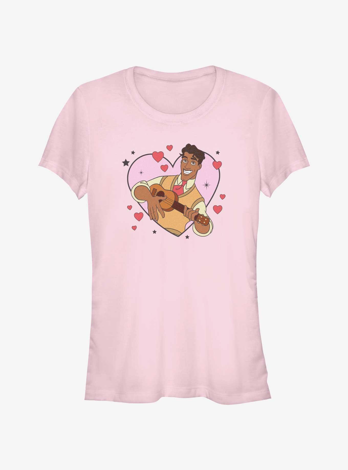 Disney Princesses The Princess And The Frog Prince Naveen Heart Lock Up Girls T-Shirt, , hi-res