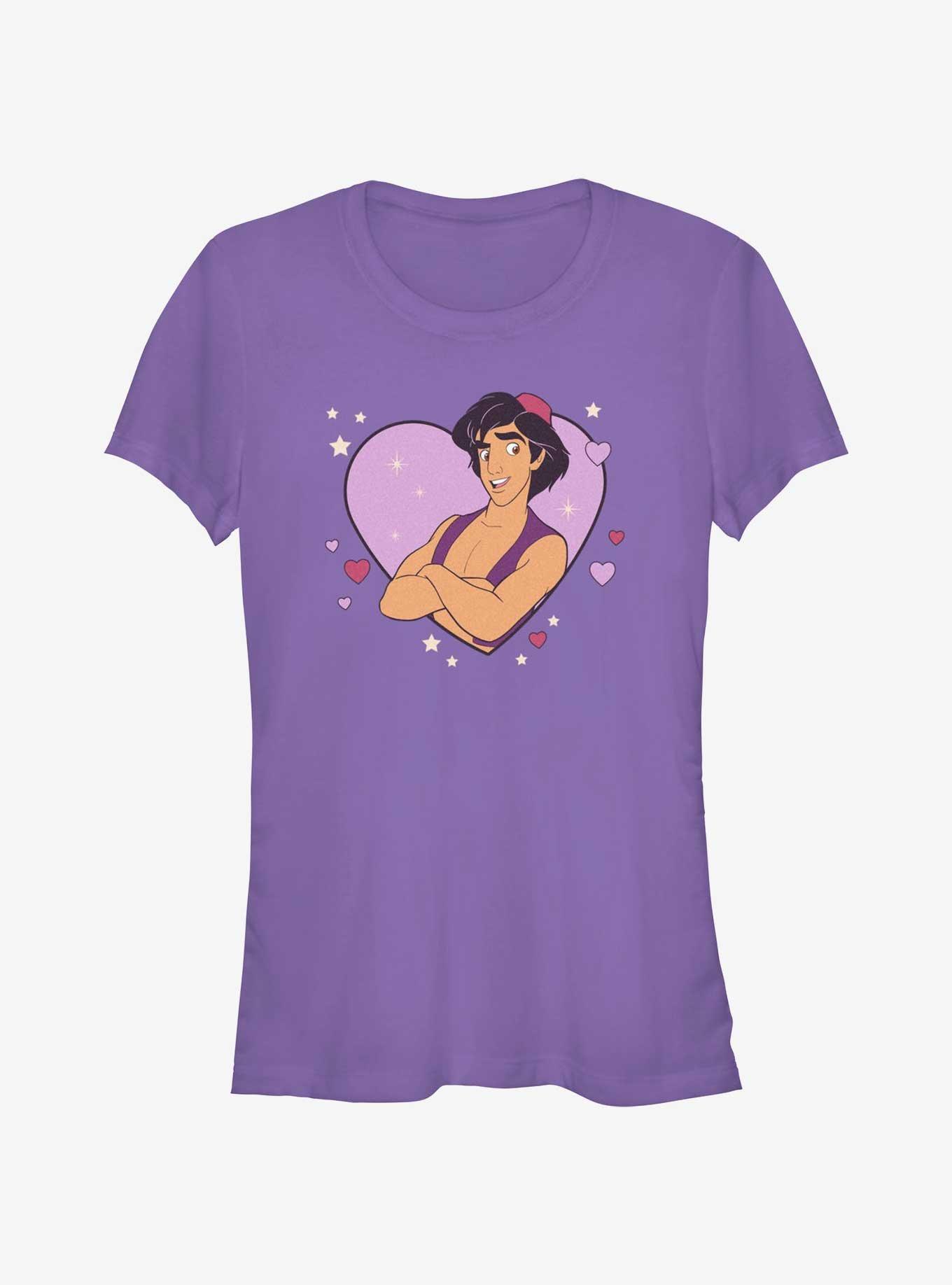 Disney Princesses Aladdin Heart Lock Up Girls T-Shirt