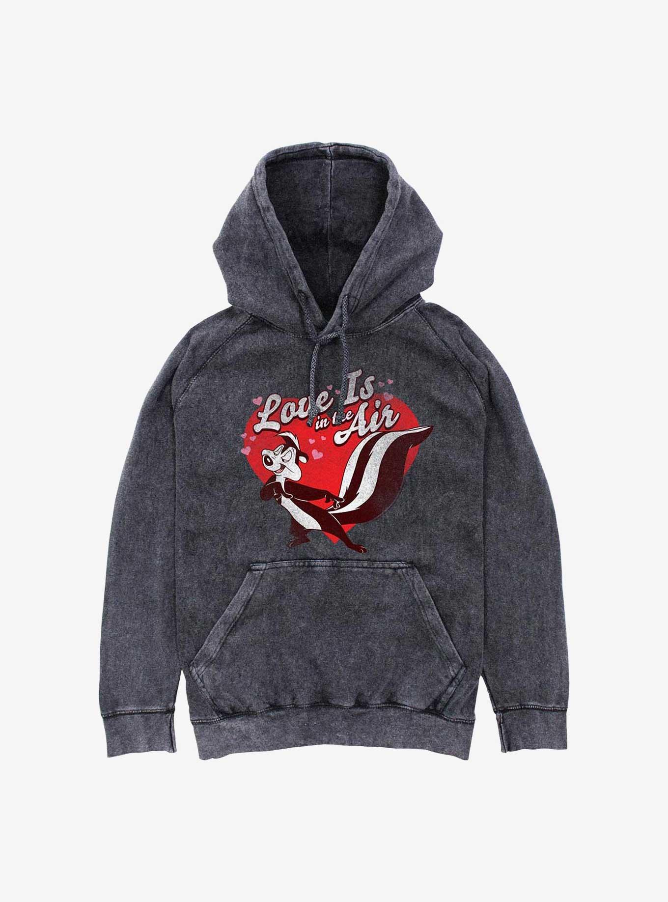 Looney Tunes Love Is In The Air Mineral Wash Hoodie, , hi-res