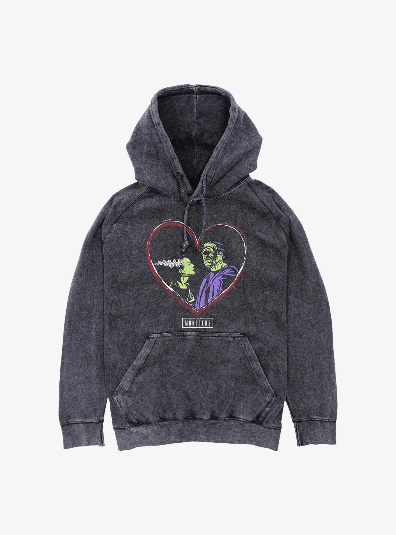 Universal Monsters Love Mineral Wash Hoodie, , hi-res