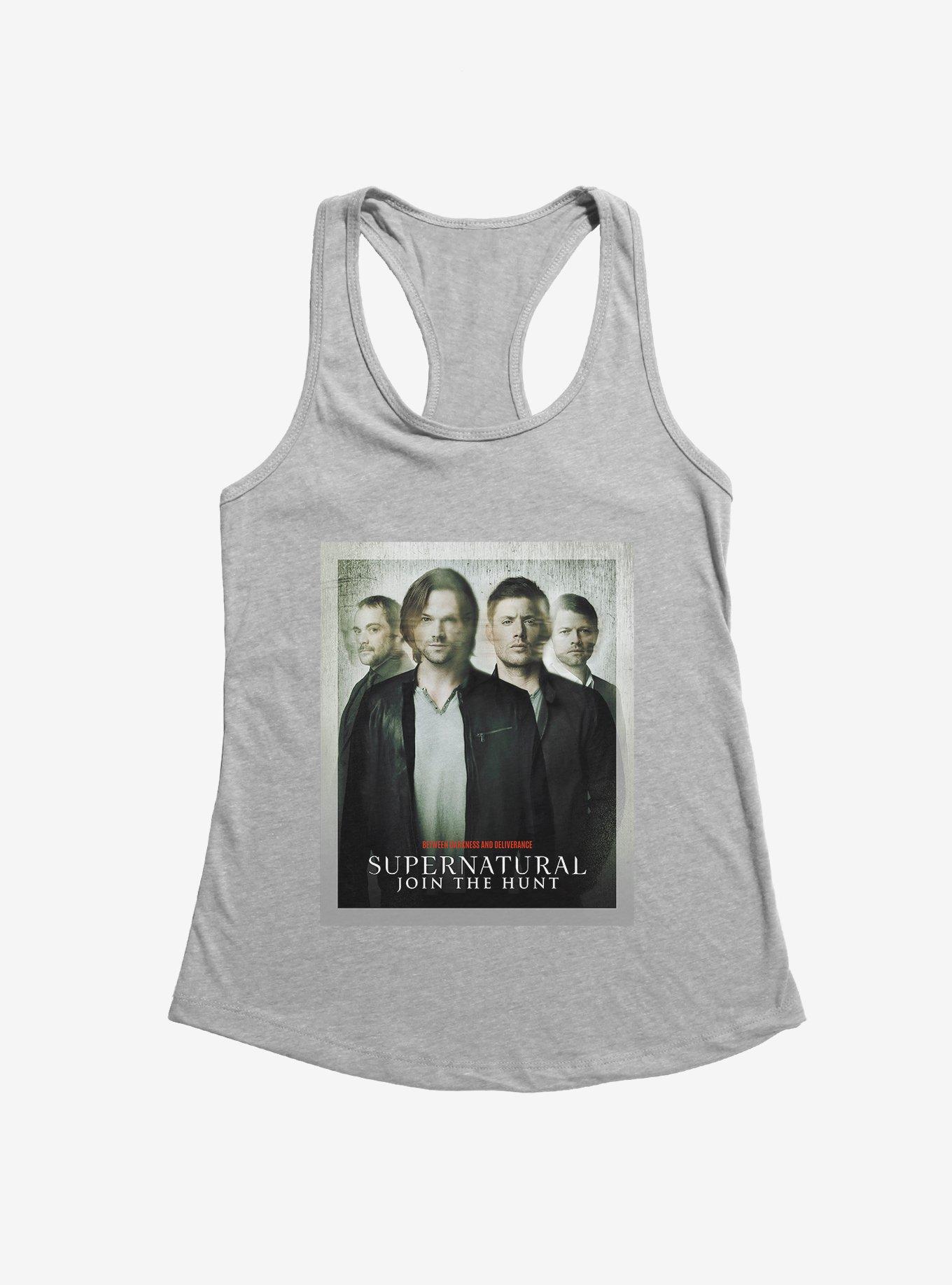 Supernatural Join The Hunt Distressed Poster Girls Tank
