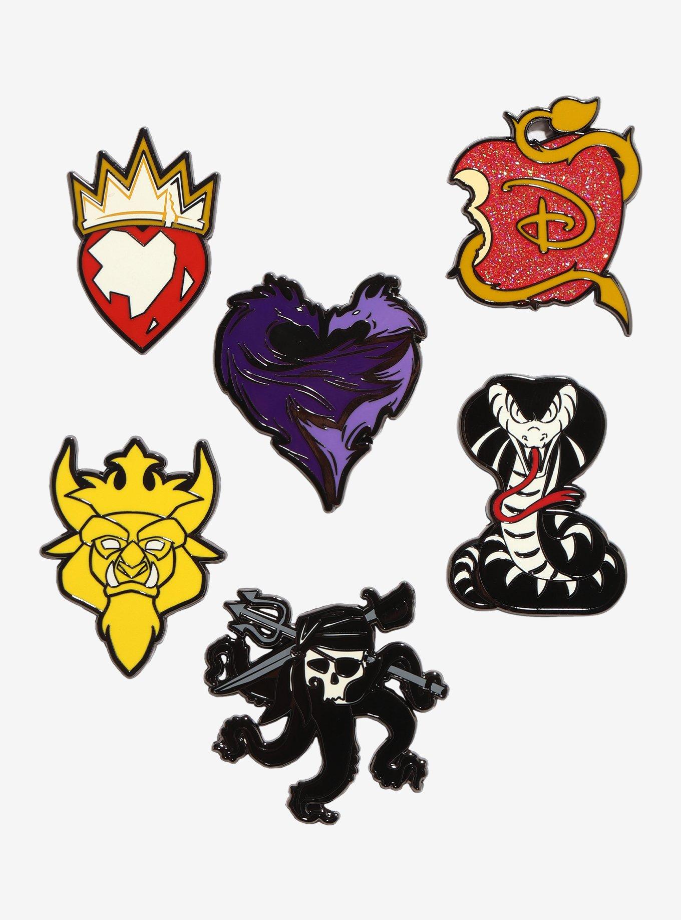 Loungefly Disney Descendants Symbols Blind Box Pin, , hi-res