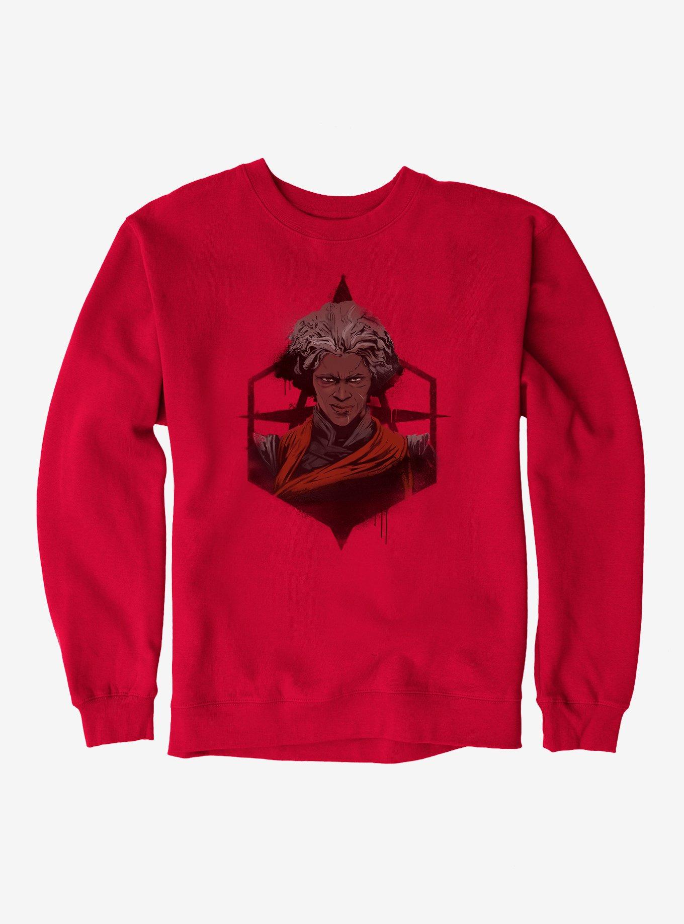 Arcane Up Close Ambessa Sweatshirt, RED, hi-res
