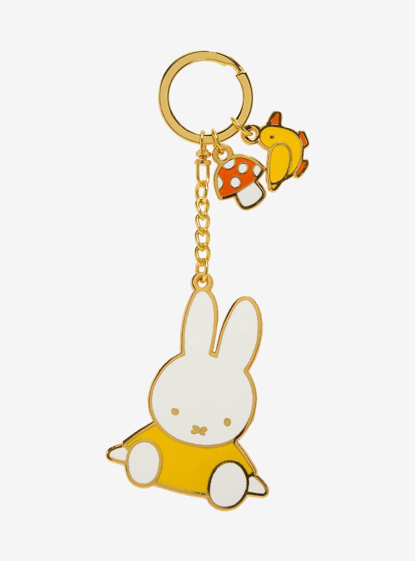 Miffy Yellow Charm Key Chain, , hi-res