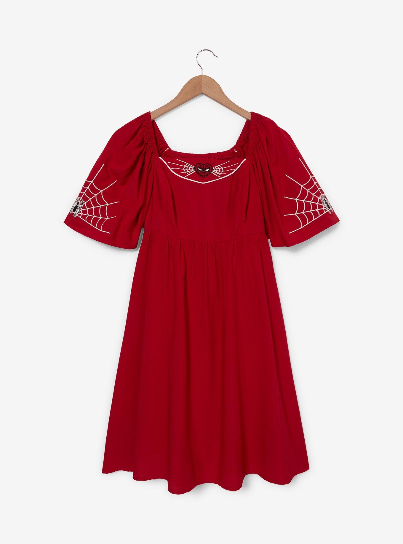 Marvel Spider-Man Heart Mask Smock Dress, , hi-res
