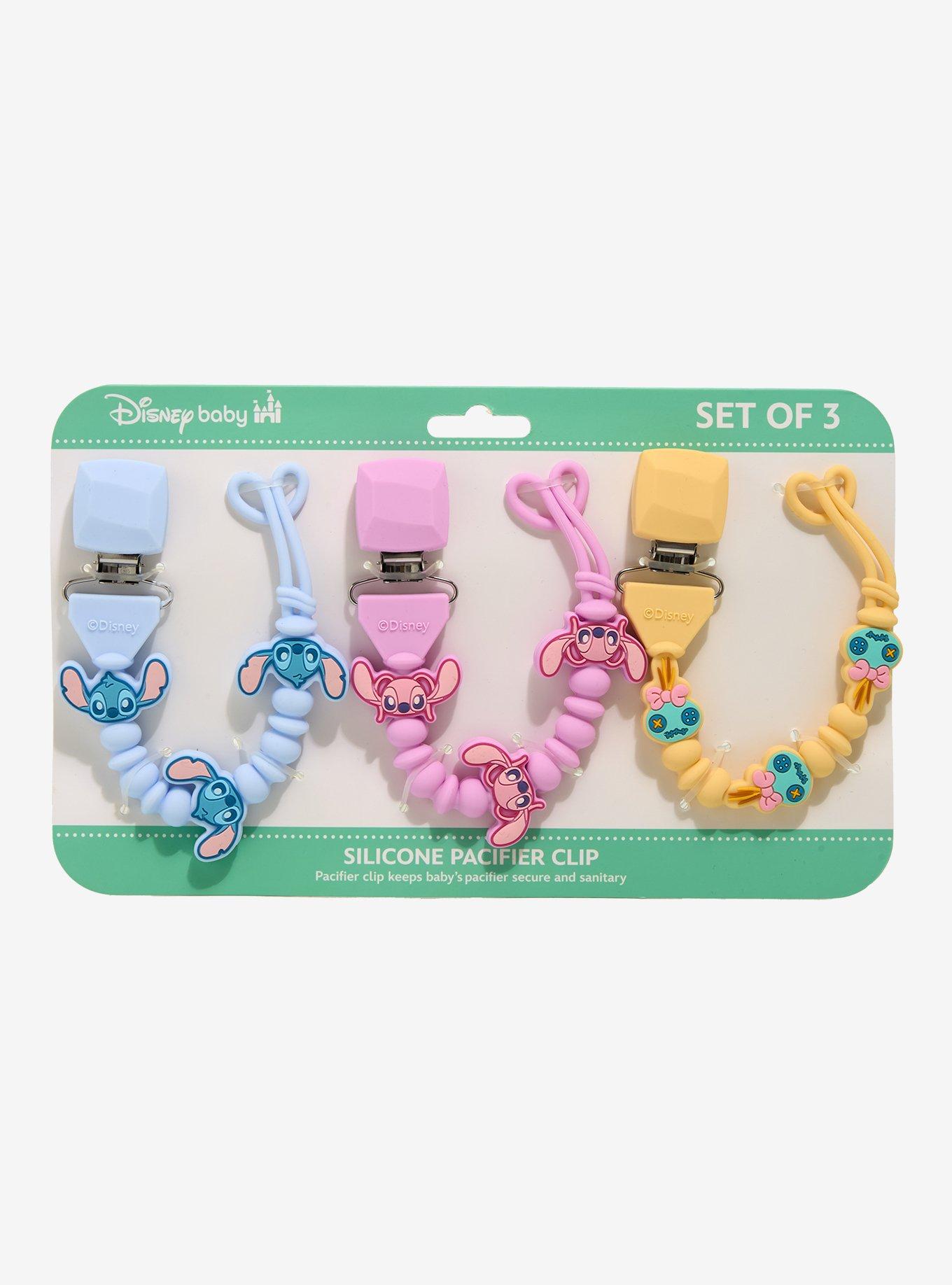 Disney Lilo & Stitch Aliens Pacifier Clip Set — BoxLunch Exclusive, , hi-res