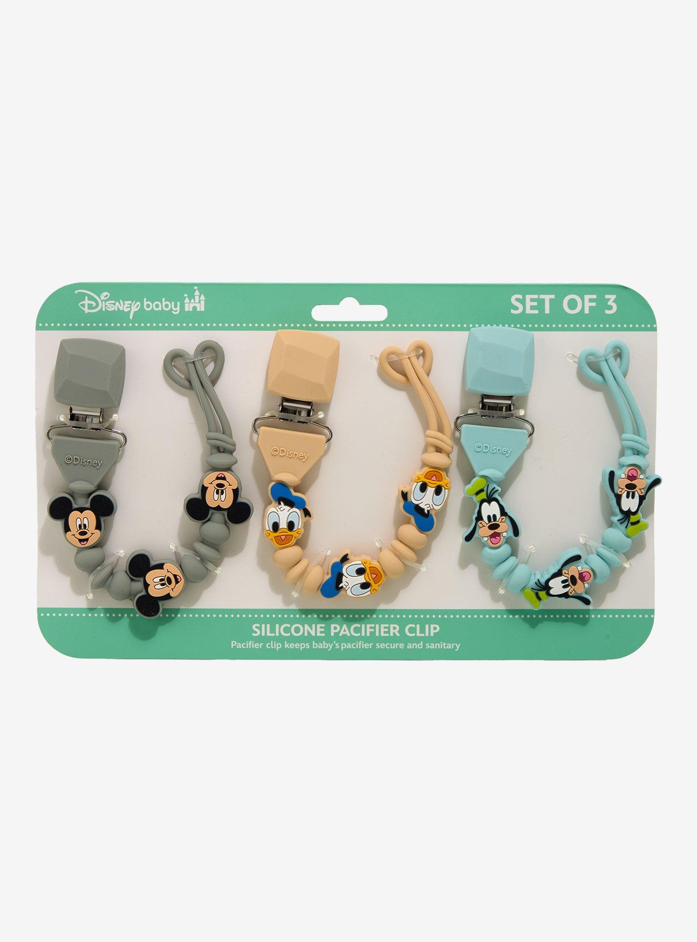 Disney Mickey and Friends Pacifier Clip Set — BoxLunch Exclusive, , hi-res