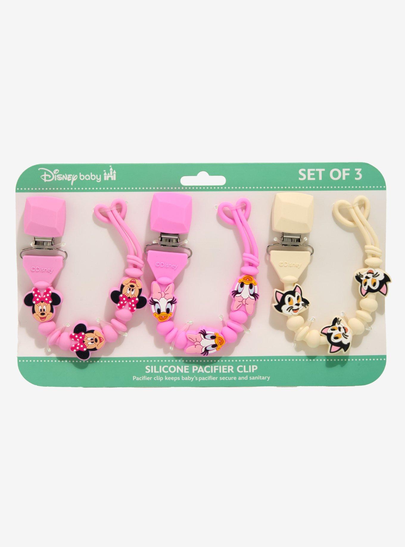 Disney Minnie and Friends Pacifier Clip Set — BoxLunch Exclusive, , hi-res