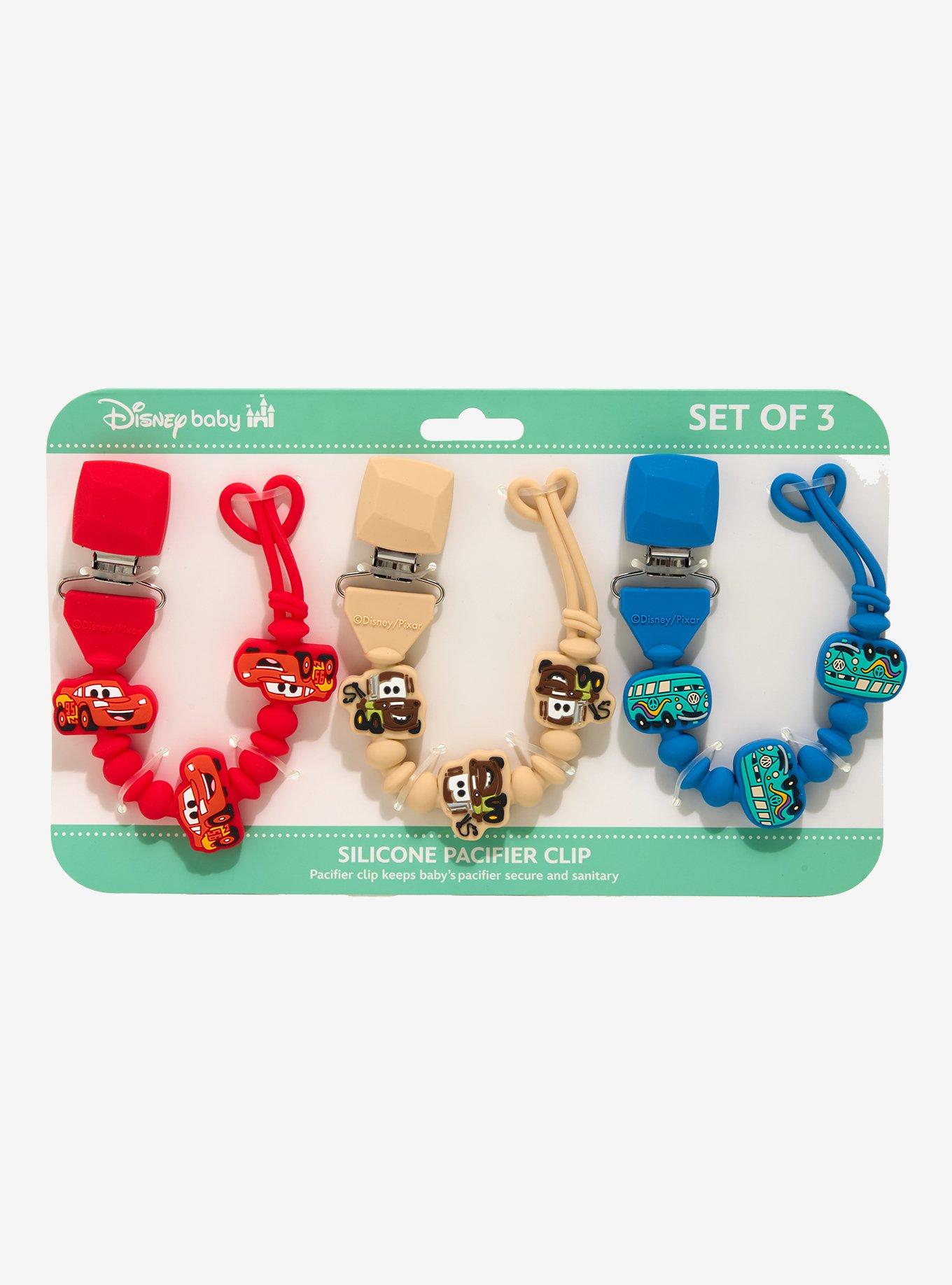 Disney Pixar Cars Lightning McQueen & Friends Pacifier Clip Set — BoxLunch Exclusive, , hi-res