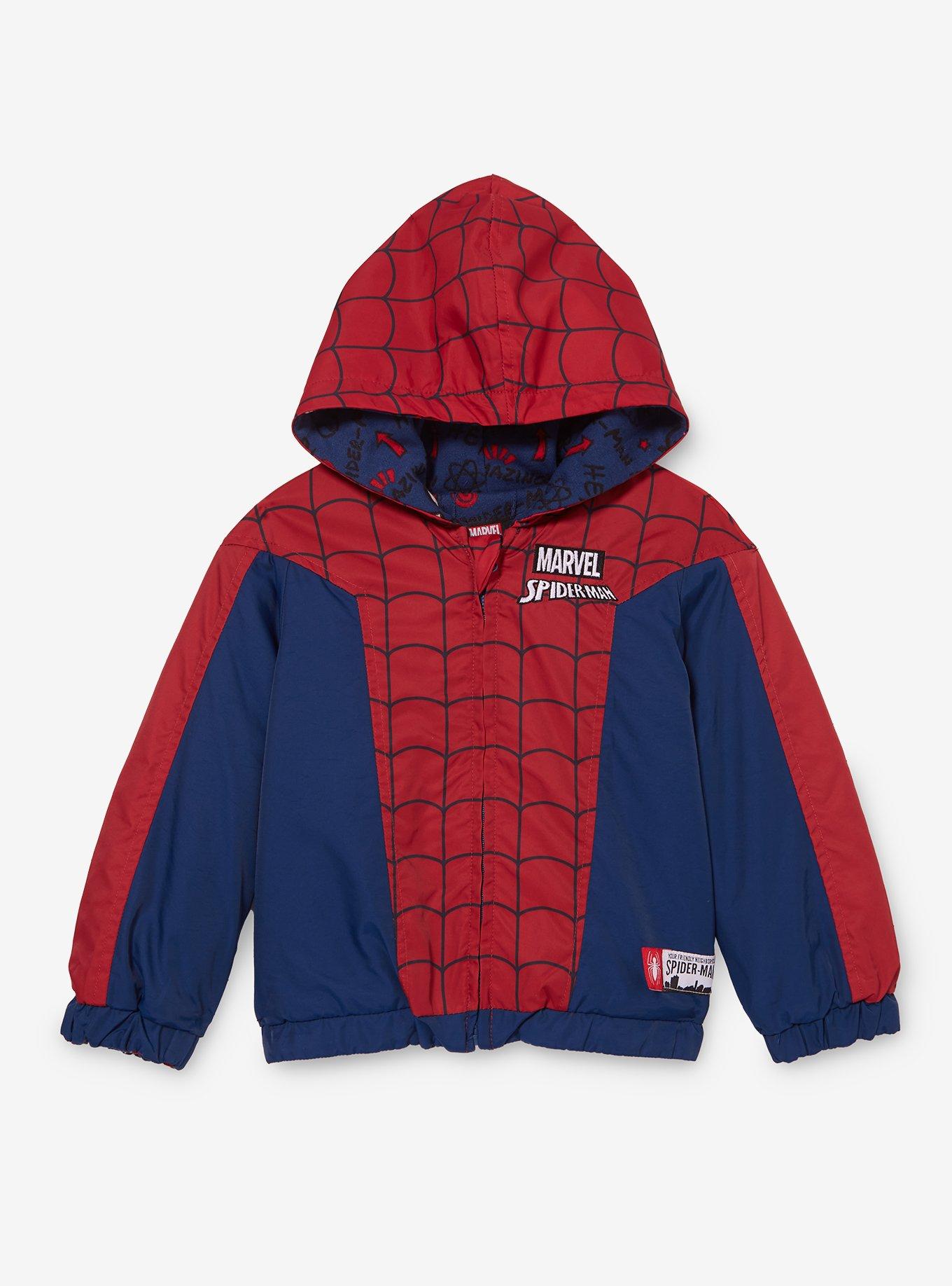 Marvel Spider-Man Suit Reversible Toddler Jacket - BoxLunch Exclusive, , hi-res