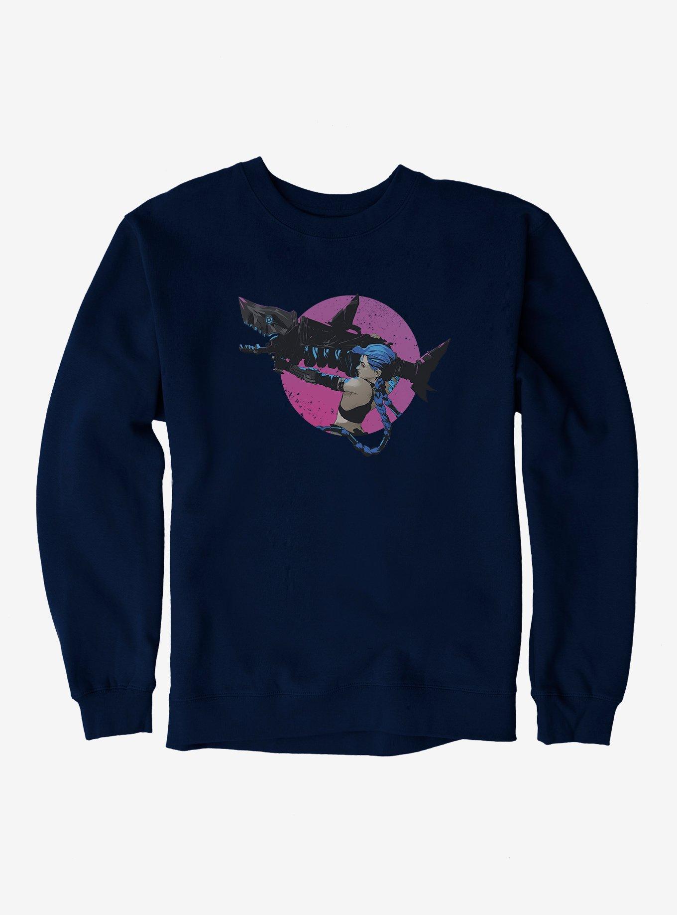 Arcane Jinx Attack Sweatshirt, NAVY, hi-res