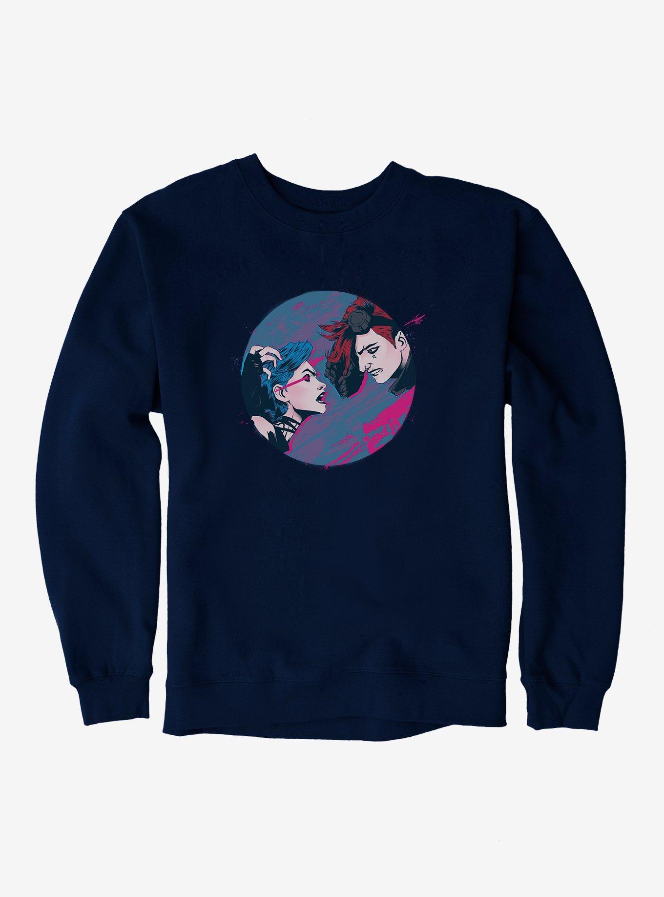 Arcane Jinx VS Vi Sweatshirt, NAVY, hi-res