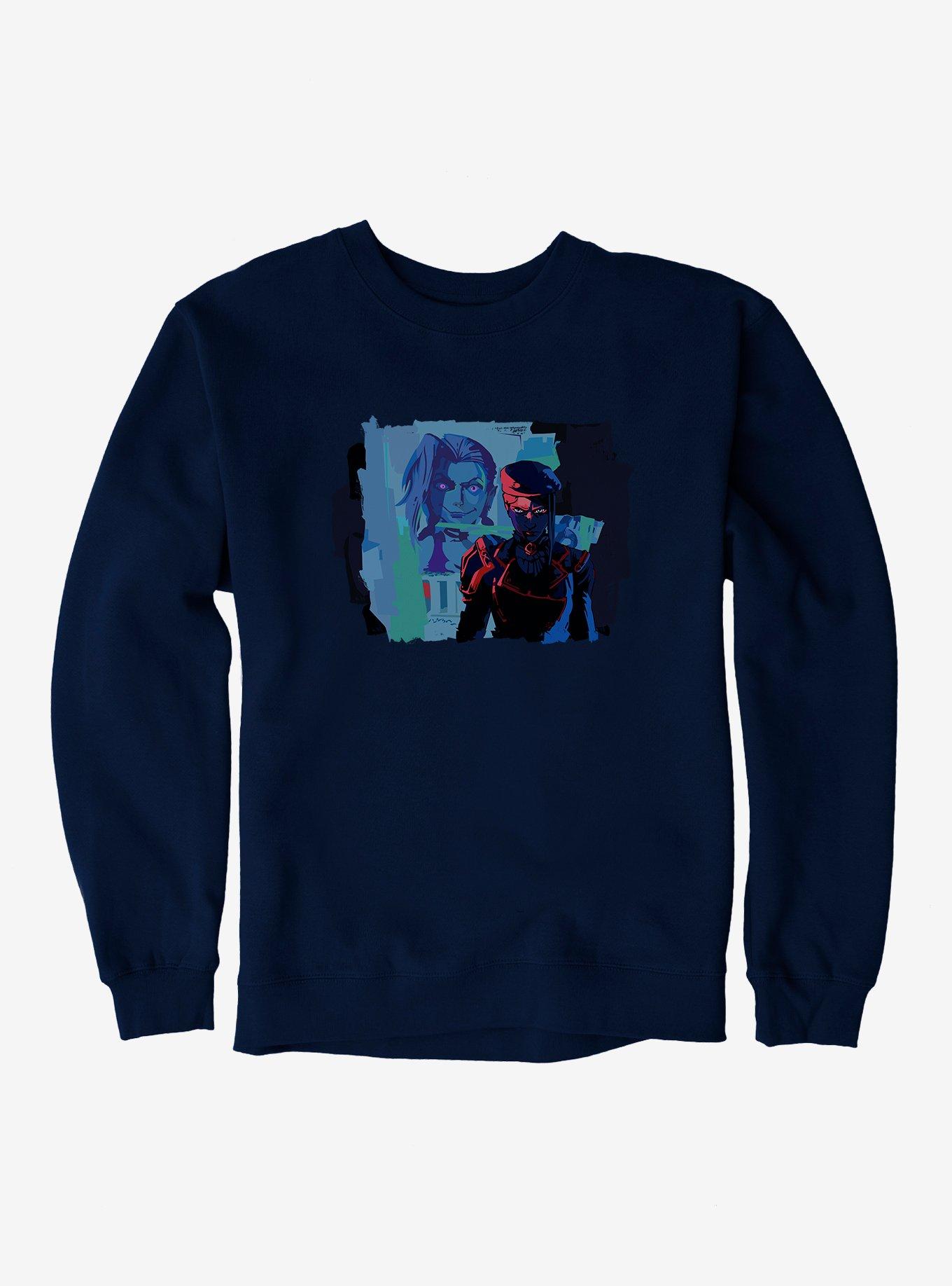 Arcane Eyes Of Jinx Sweatshirt, NAVY, hi-res
