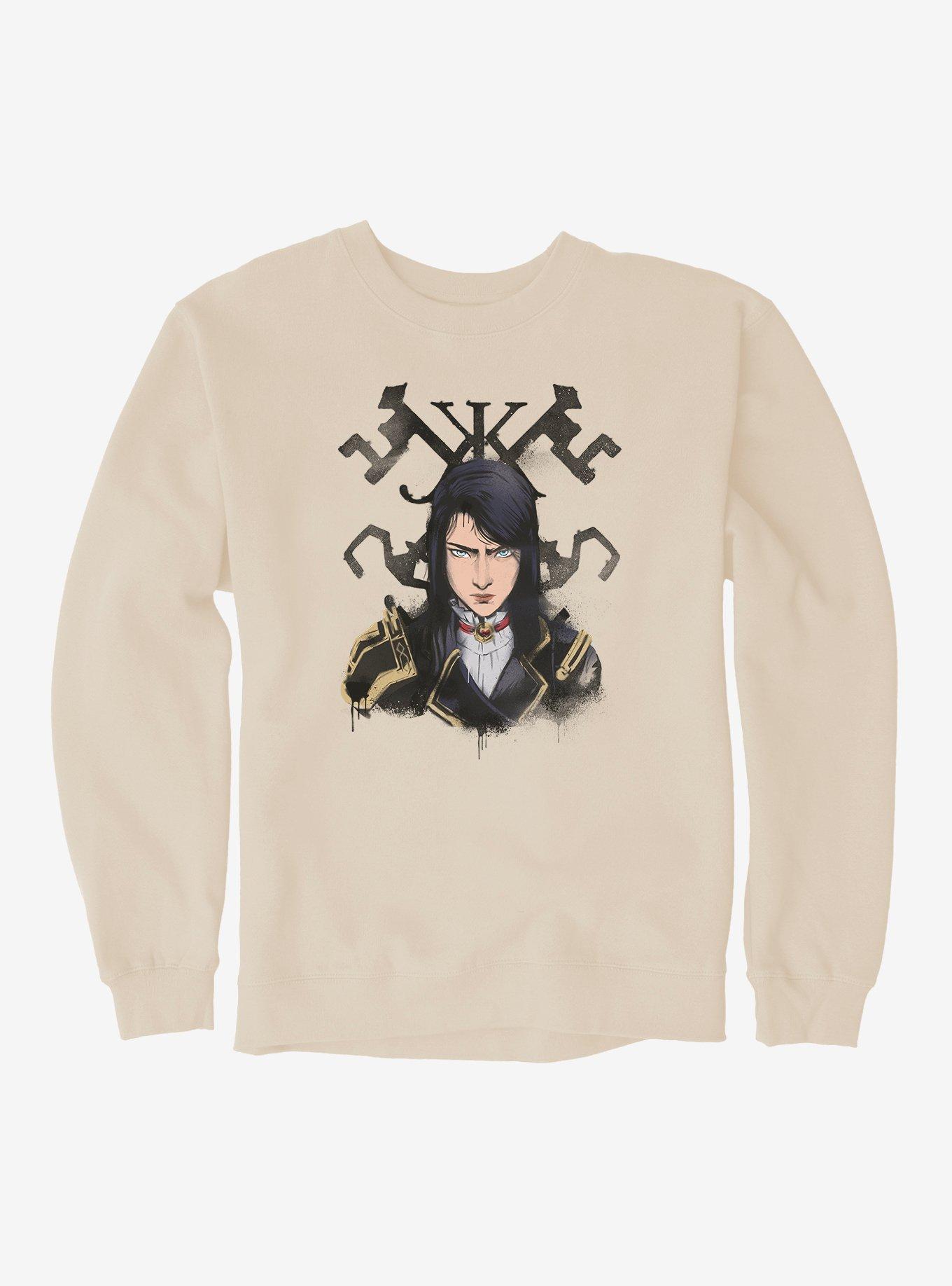 Arcane Up Close Caitlyn Sweatshirt, SAND, hi-res