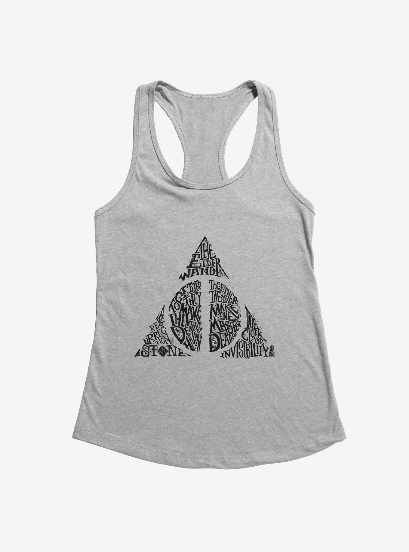 Harry Potter Deathly Hallows Script Girls Tank, HEATHER, hi-res