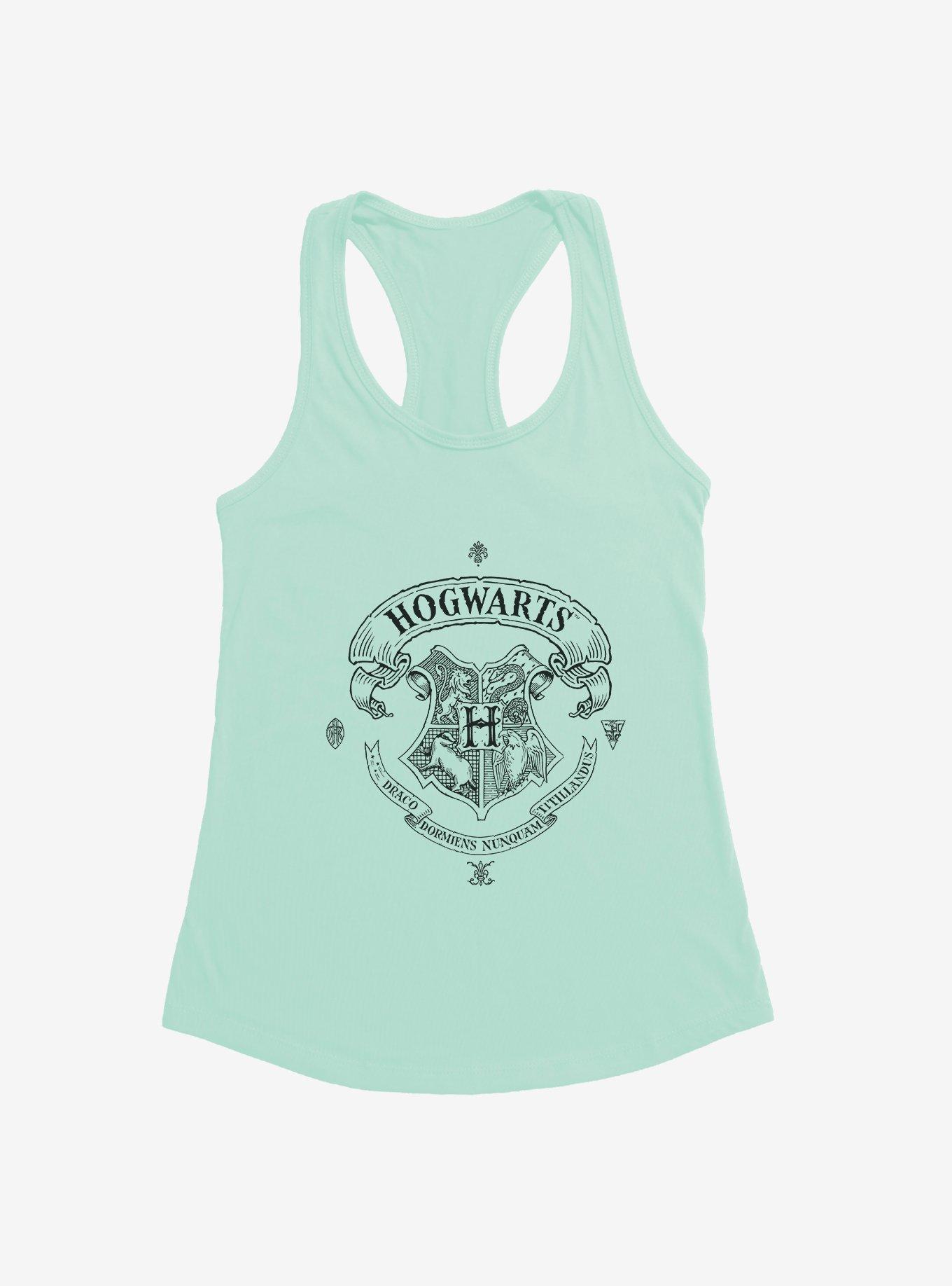 Harry Potter Hogwarts Shield Outline Girls Tank