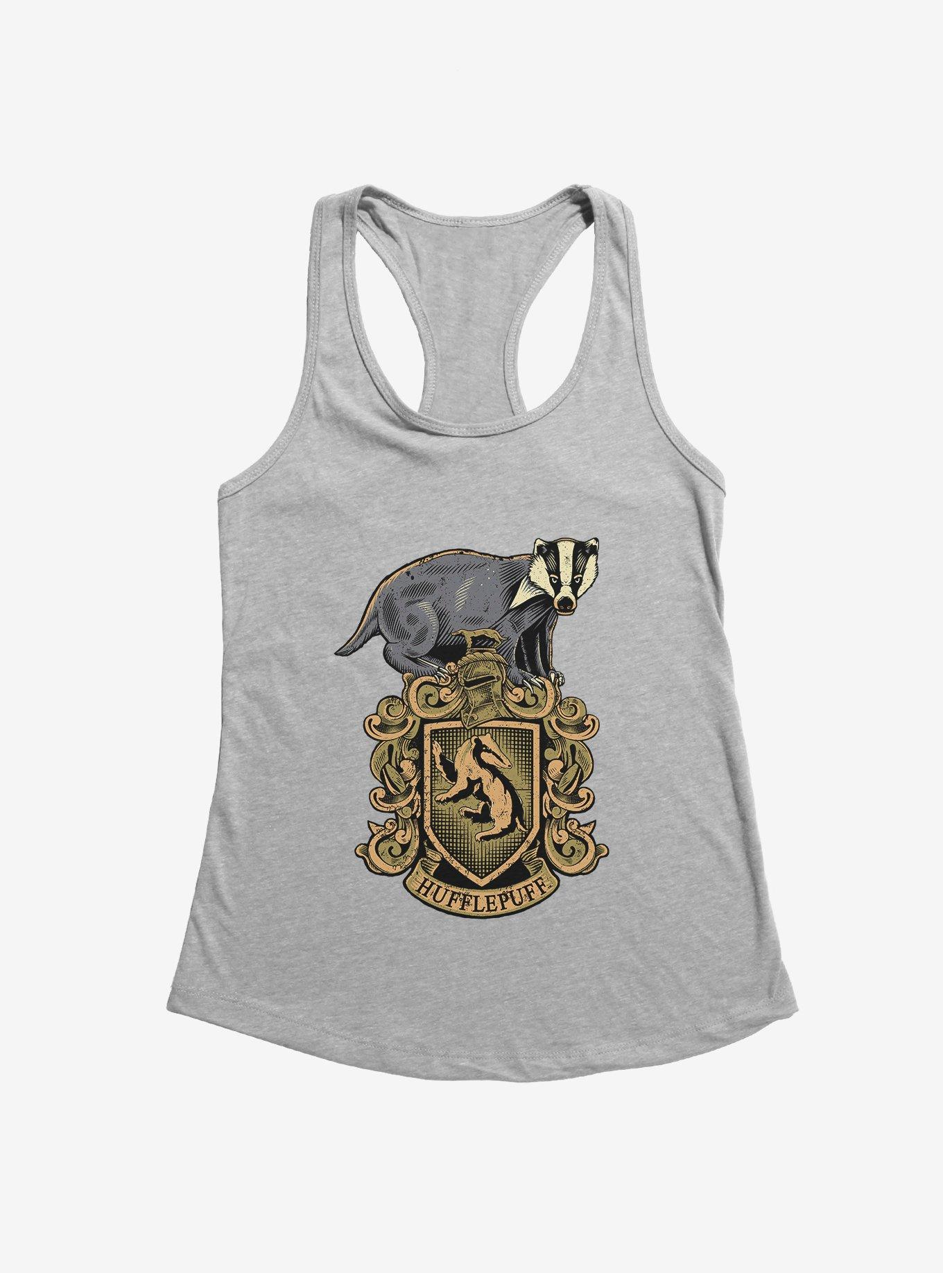 Harry Potter Hufflepuff Badger Girls Tank, HEATHER, hi-res