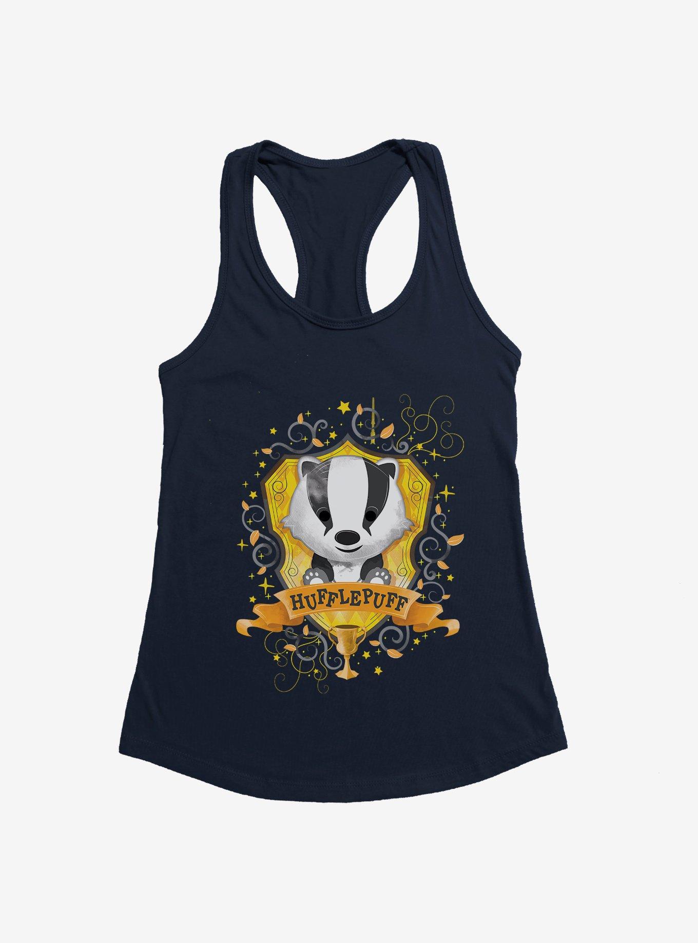 Harry Potter Chibi Hufflepuff Crest Girls Tank