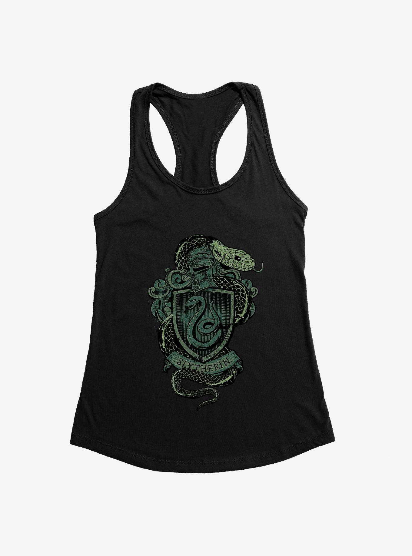 Harry Potter Slytherin Logo Girls Tank, BLACK, hi-res