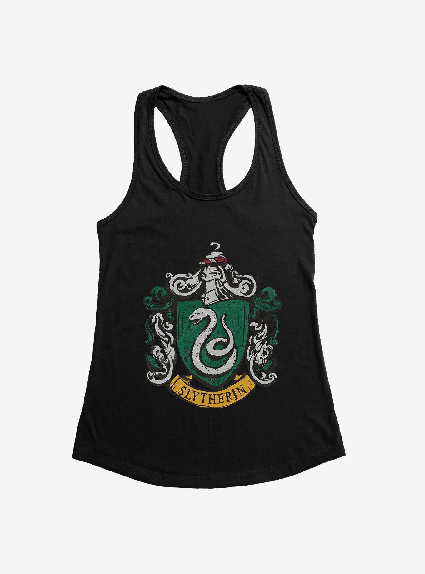 Harry Potter Slytherin Serpents Badge Girls Tank, BLACK, hi-res