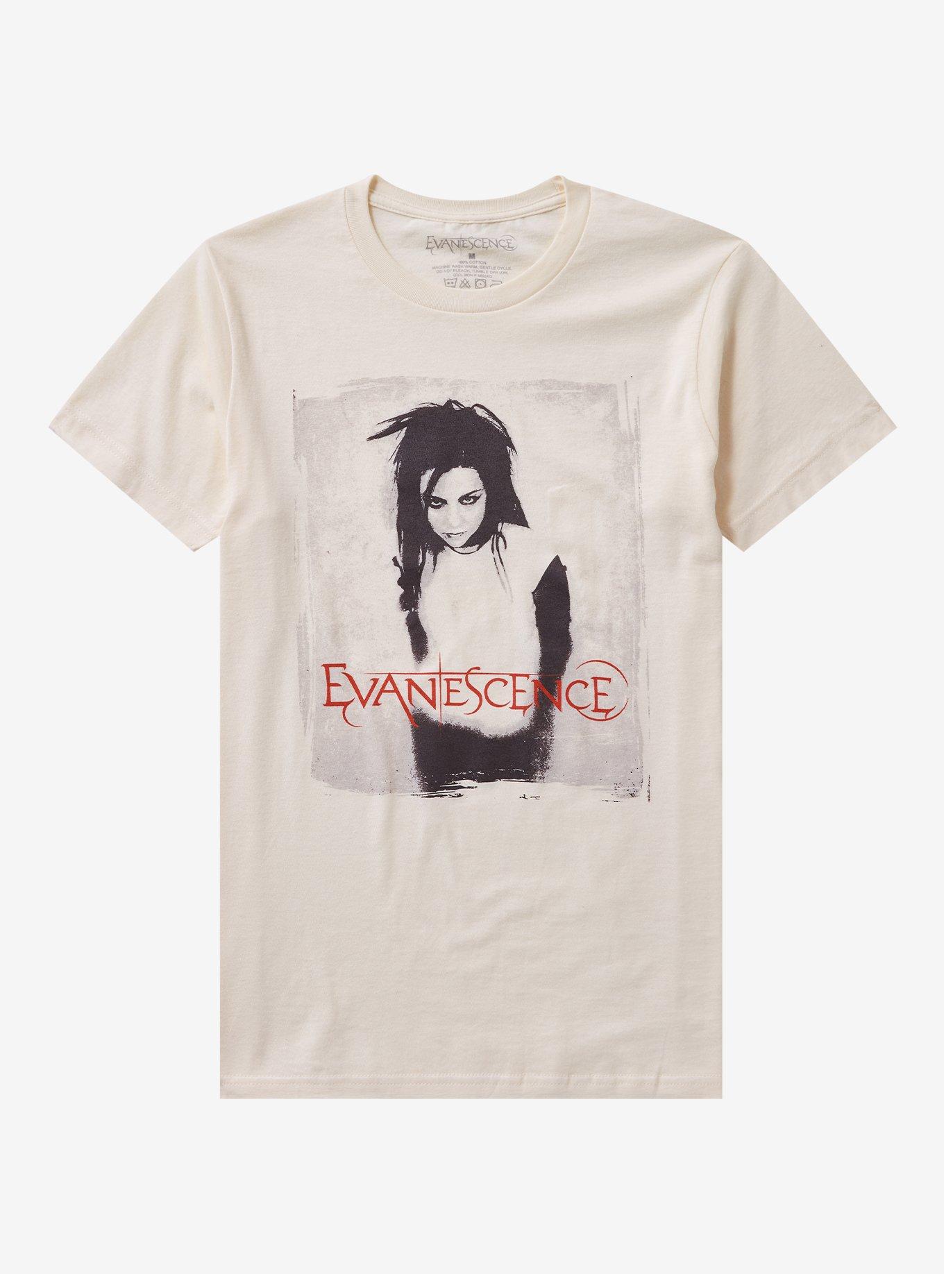 Evanescence Amy Lee Portrait Boyfriend Fit Girls T-Shirt, , hi-res